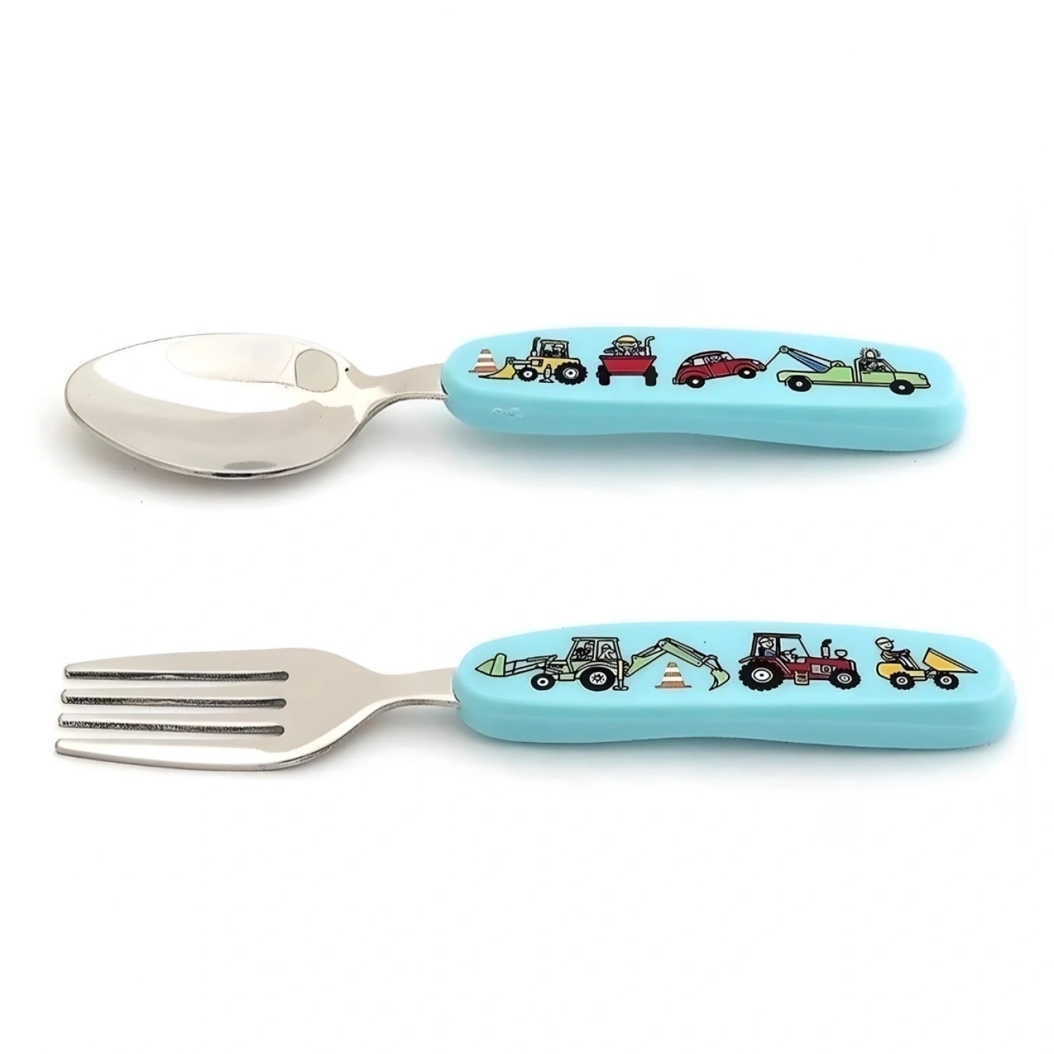 Tyrrell Katz Melamin Mama Tabağı - Kutulu Çatal Kaşık Seti // Wheels