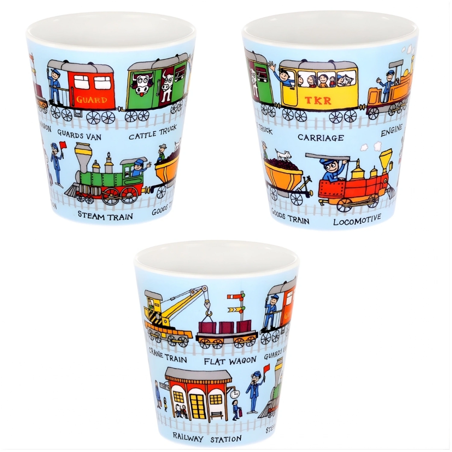 Tyrrell Katz Melamin Alıştırma Bardağı - Trains