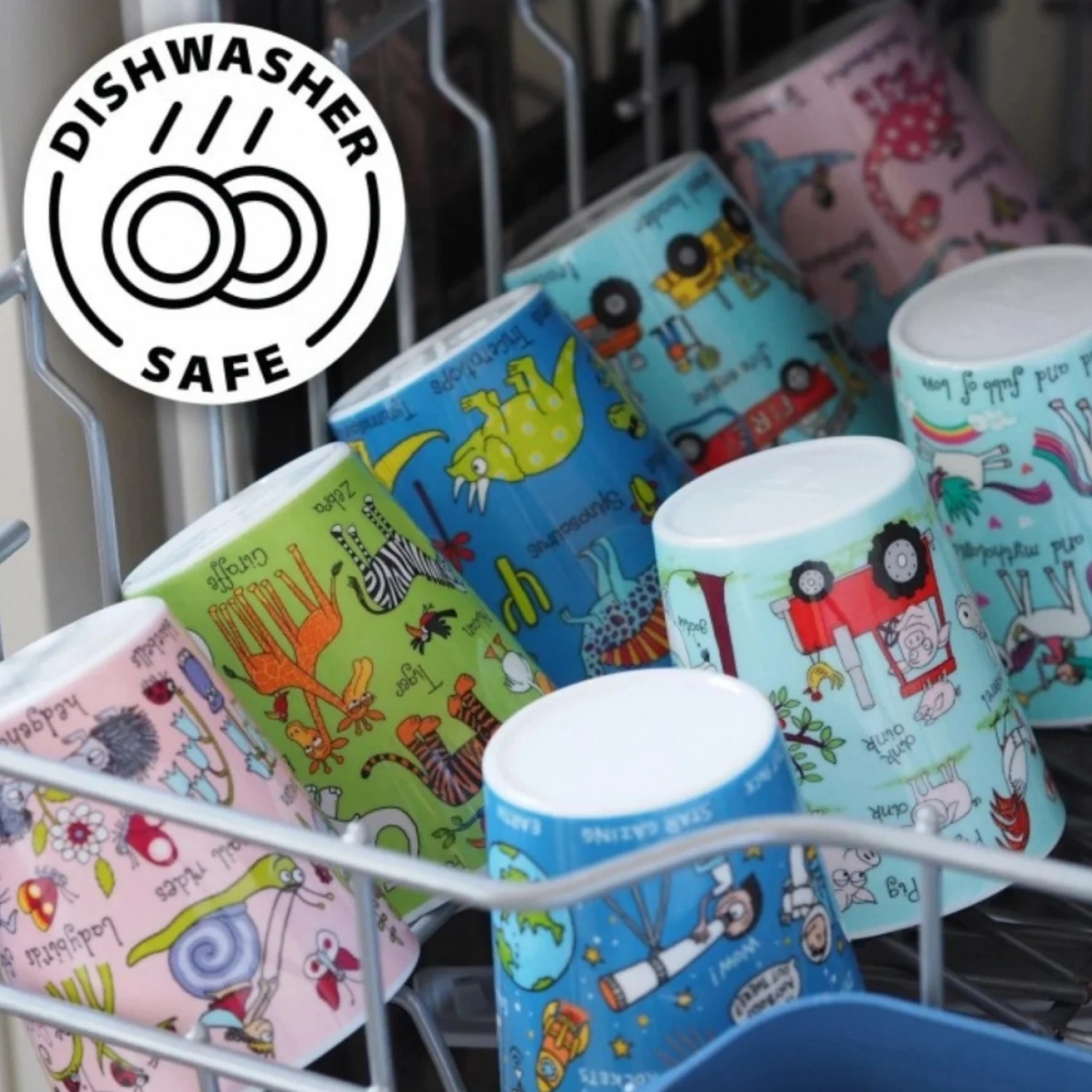 Tyrrell Katz Melamin Mama Kasesi - Alıştırma Bardağı - Kutulu Çatal Kaşık Seti // Dino