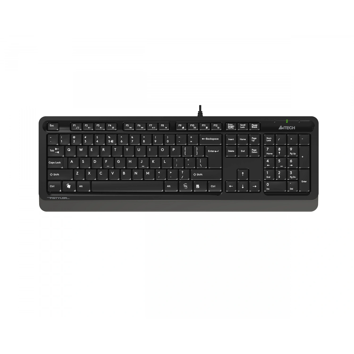 A4 TECH FK10 FN-MULTİMEDYA Q KLAVYE USB GRİ