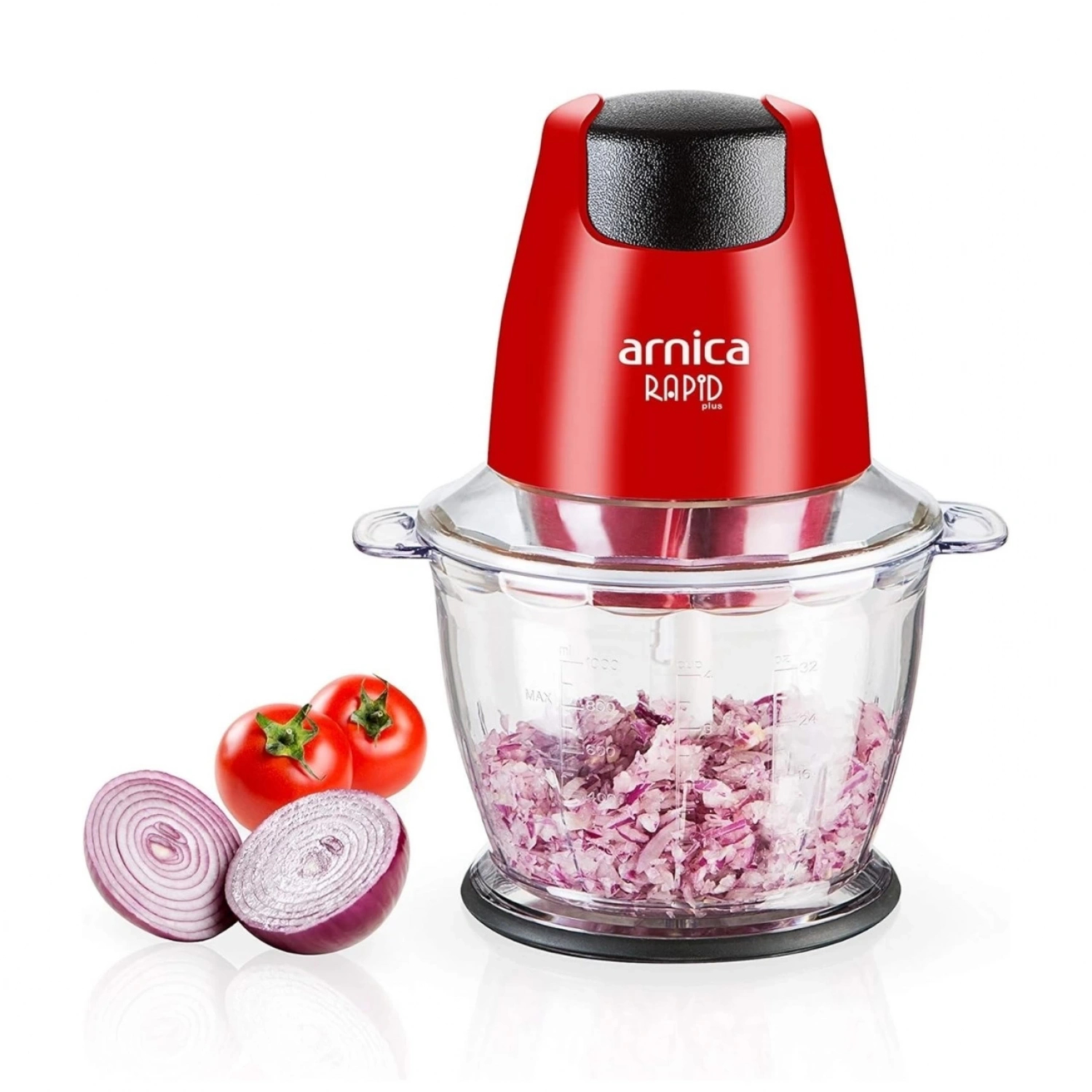 Arnica Rapid Plus Kırmızı GH21132 Mini 500 W Doğrayıcı