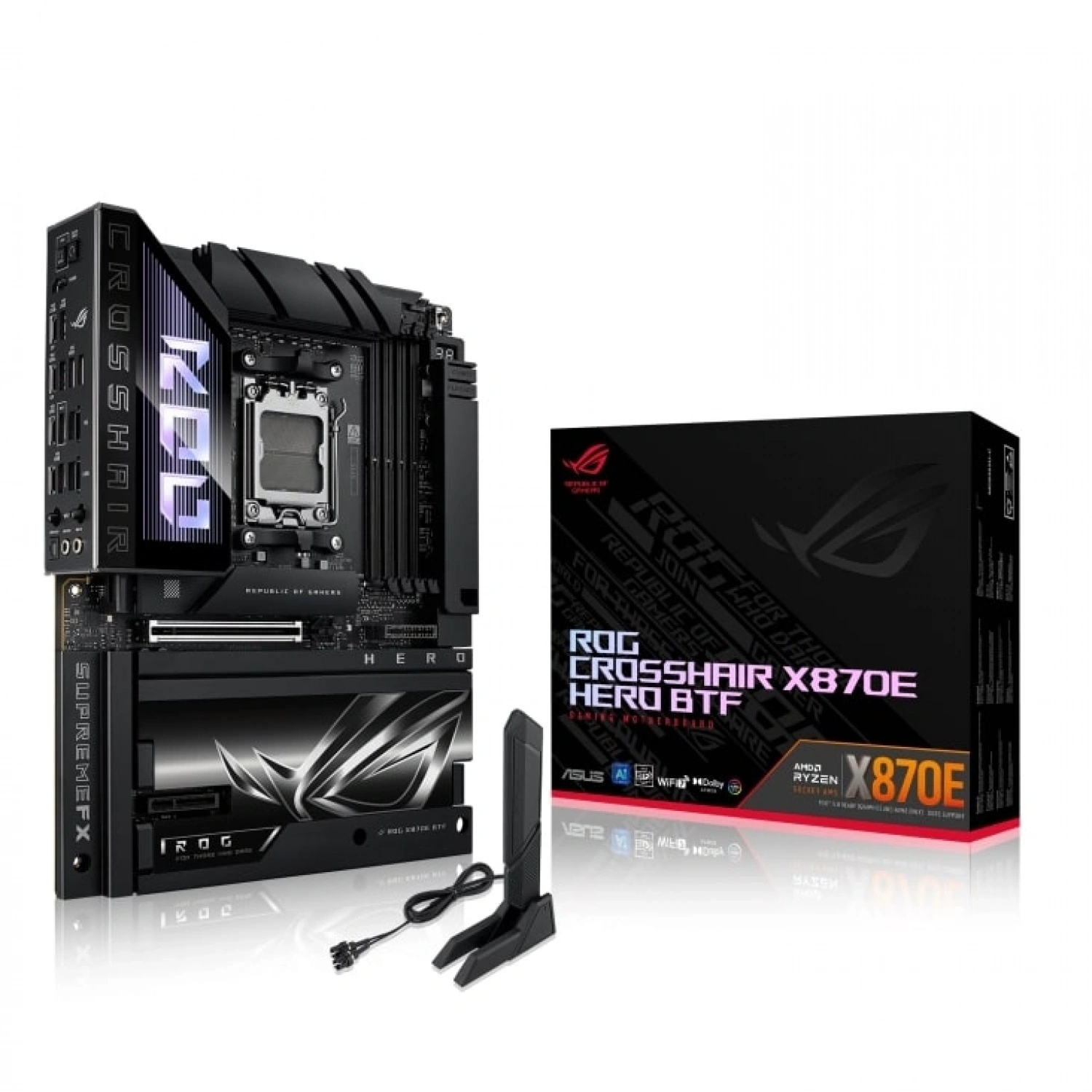 ASUS ROG CROSSHAIR X870E HERO BTF AMD AM5 DDR5 ATX