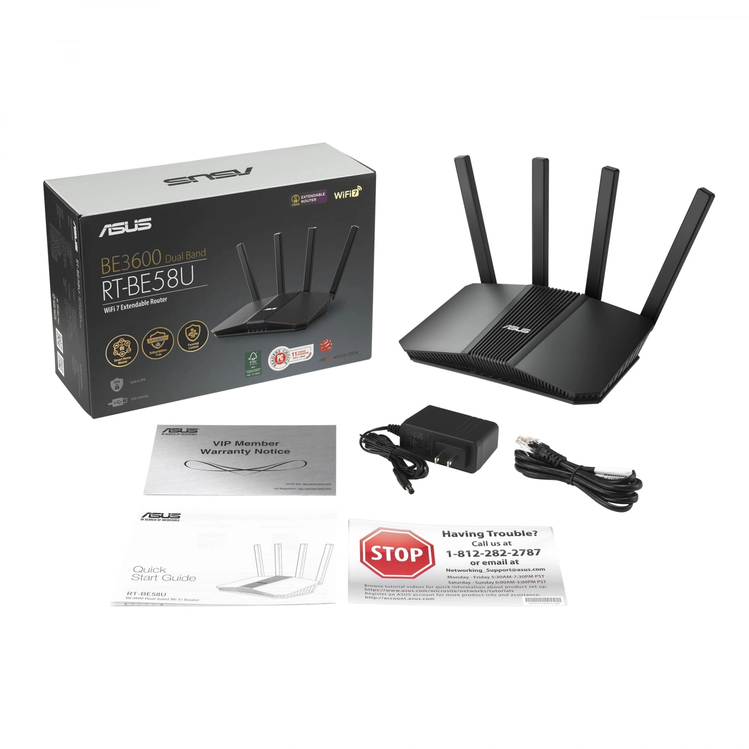 ASUS RT-BE58U WIFI BE3600 ROUTER