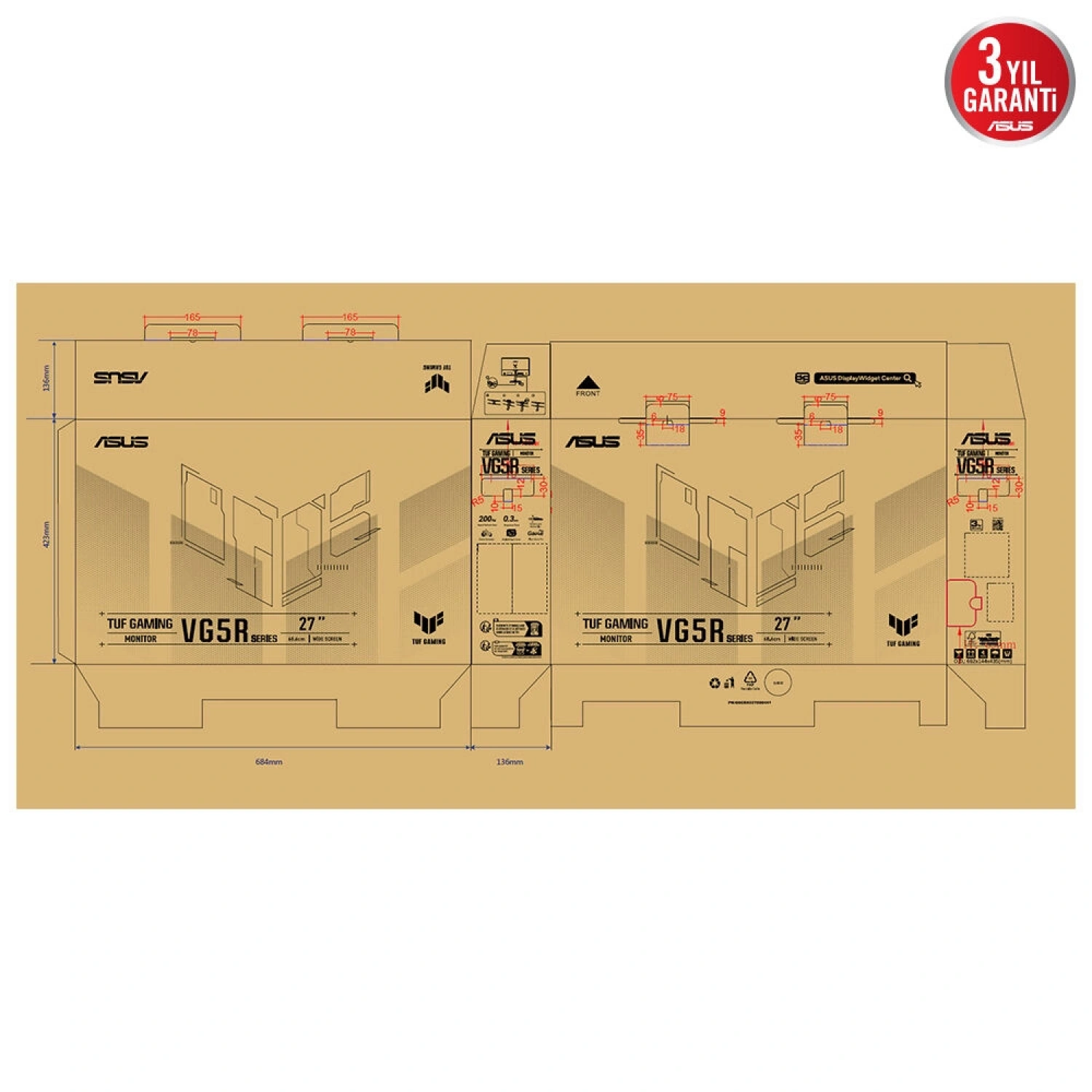 ASUS TUF GAMING VG279Q5R 27 200HZ 0.3MS MONITOR