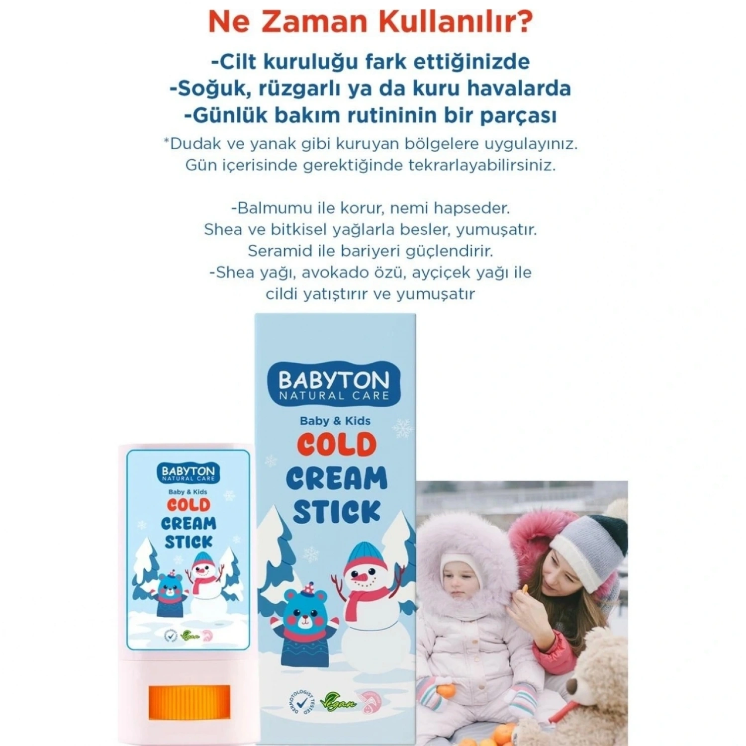 Babyton Nemlendirici ve Besleyici Cold Cream Stick Set 20gr 2x