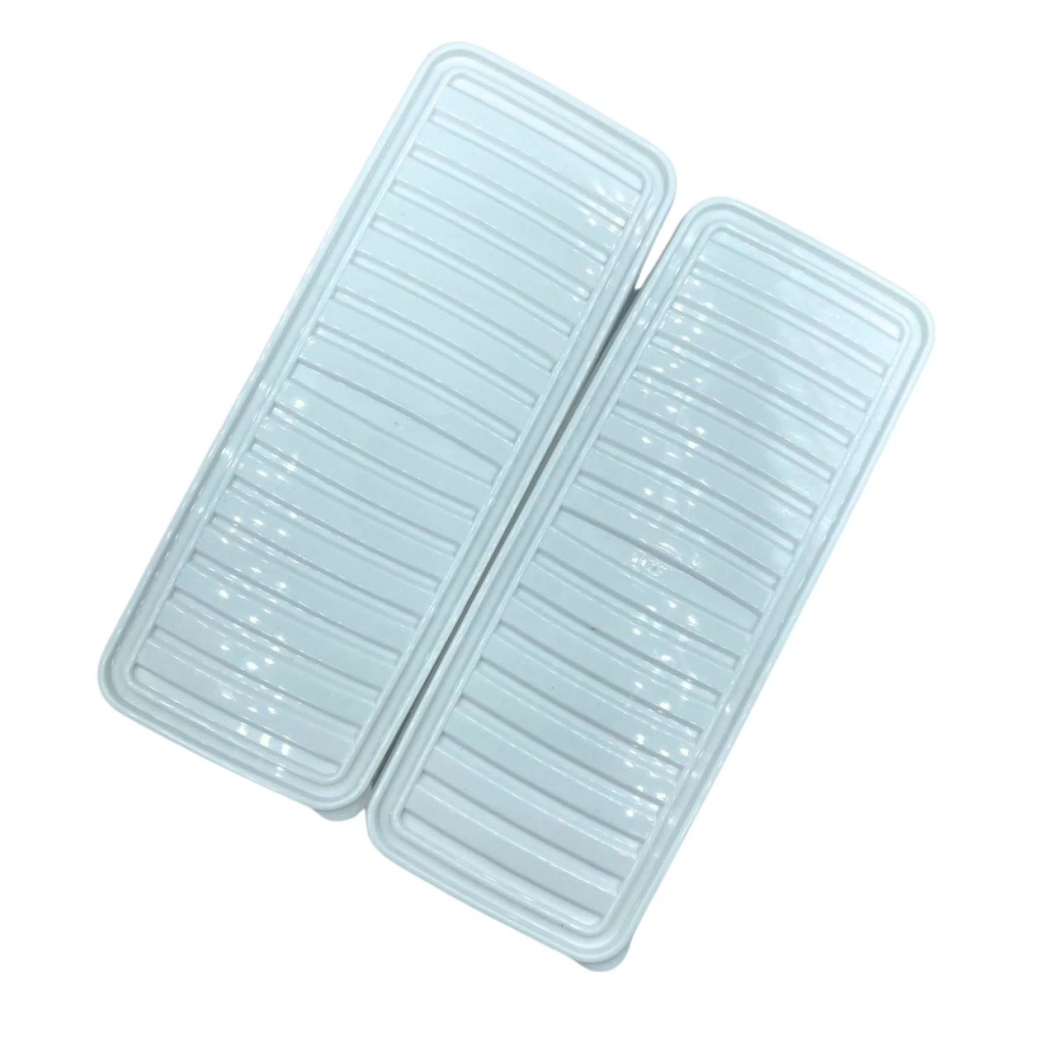 bigmate 2li Şeffaf Saklama Kabı Beyaz 2x1 Lt BGMT1115 Mikrodalga Buzdolabı ve Dondurucu Uyumlu Düze