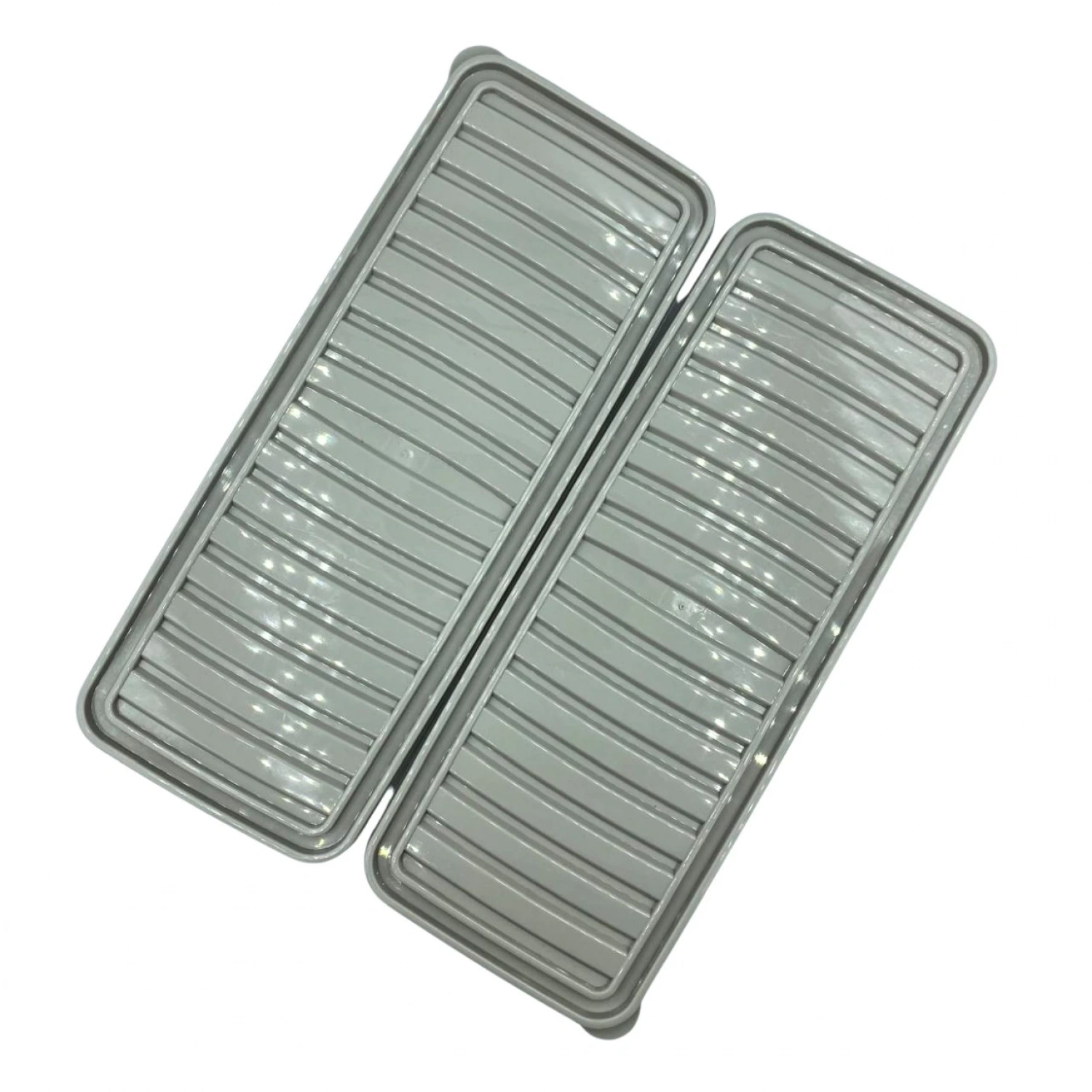 bigmate 2li Şeffaf Saklama Kabı Gri 2x1 Lt BGMT1115 Mikrodalga Buzdolabı ve Dondurucu Uyumlu Düzenl