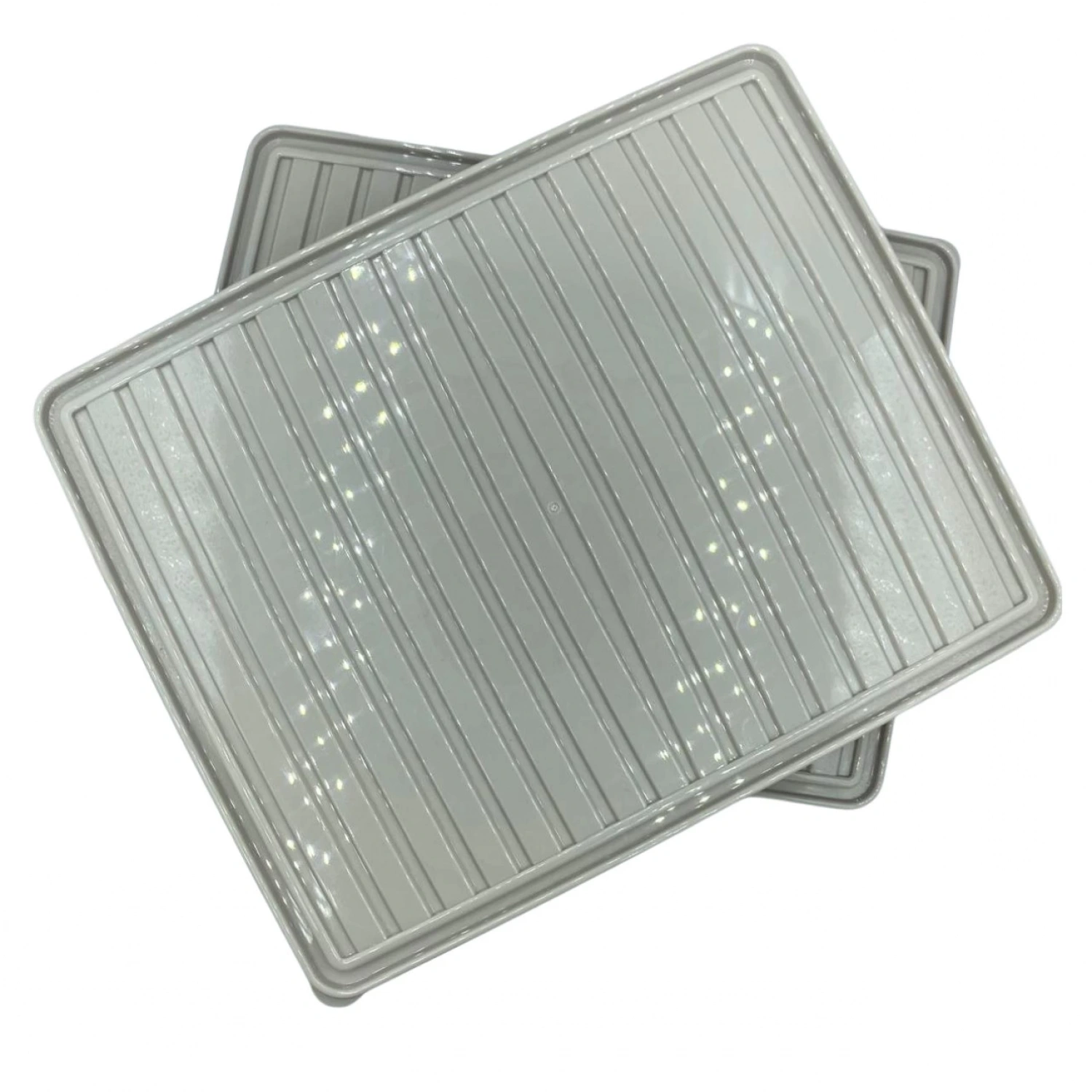 bigmate 2li Şeffaf Saklama Kabı Gri 2x2,5 Lt BGMT2225 Mikrodalga Buzdolabı ve Dondurucu Uyumlu Düze