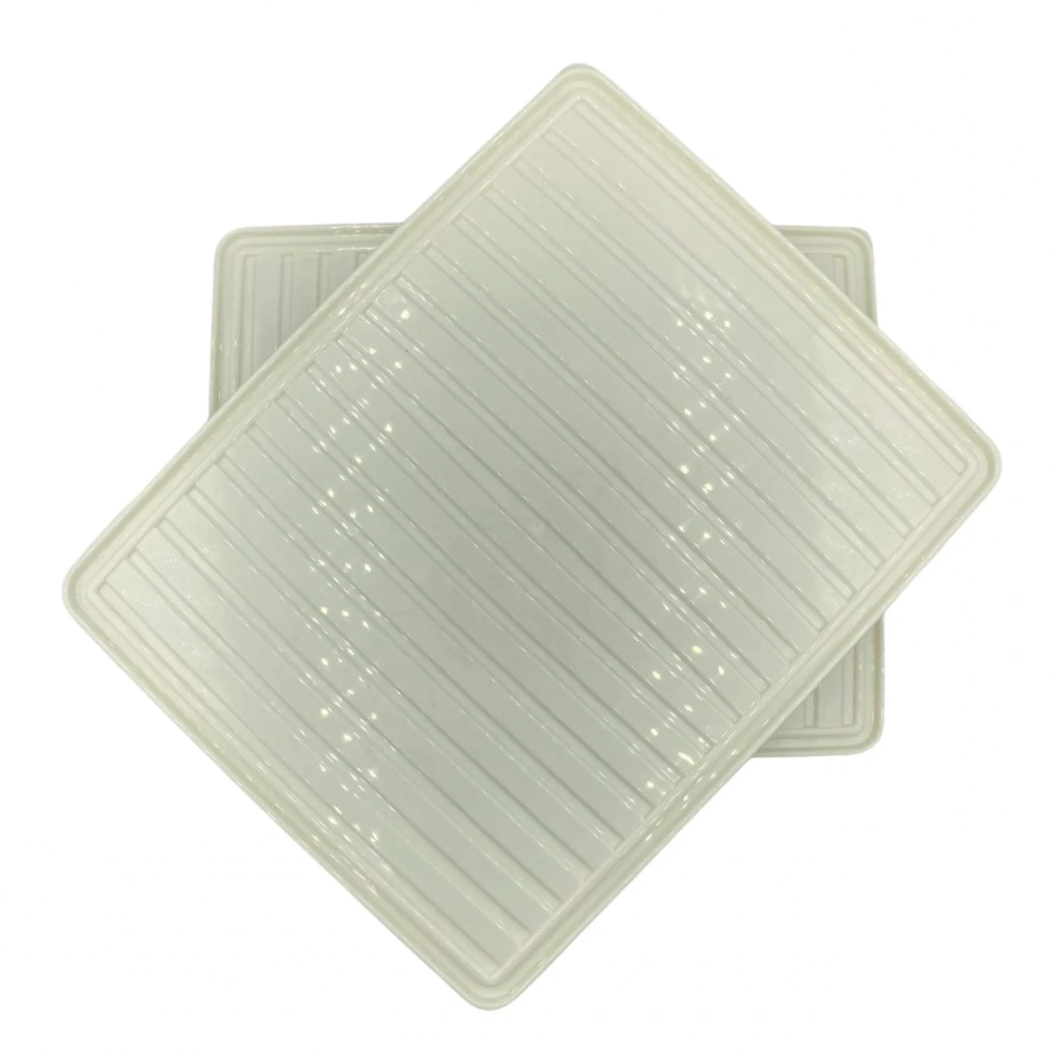 bigmate 2li Şeffaf Saklama Kabı Krem 2x2,5 Lt BGMT2225 Mikrodalga Buzdolabı ve Dondurucu Uyumlu Düz