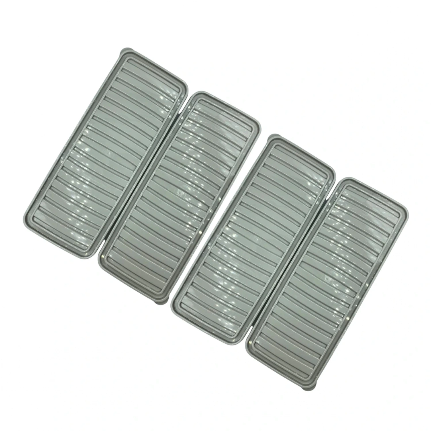 bigmate 4lü Şeffaf Saklama Kabı Gri 4x1 Lt BGMT1515 Mikrodalga Buzdolabı ve Dondurucu Uyumlu Düzenleyici