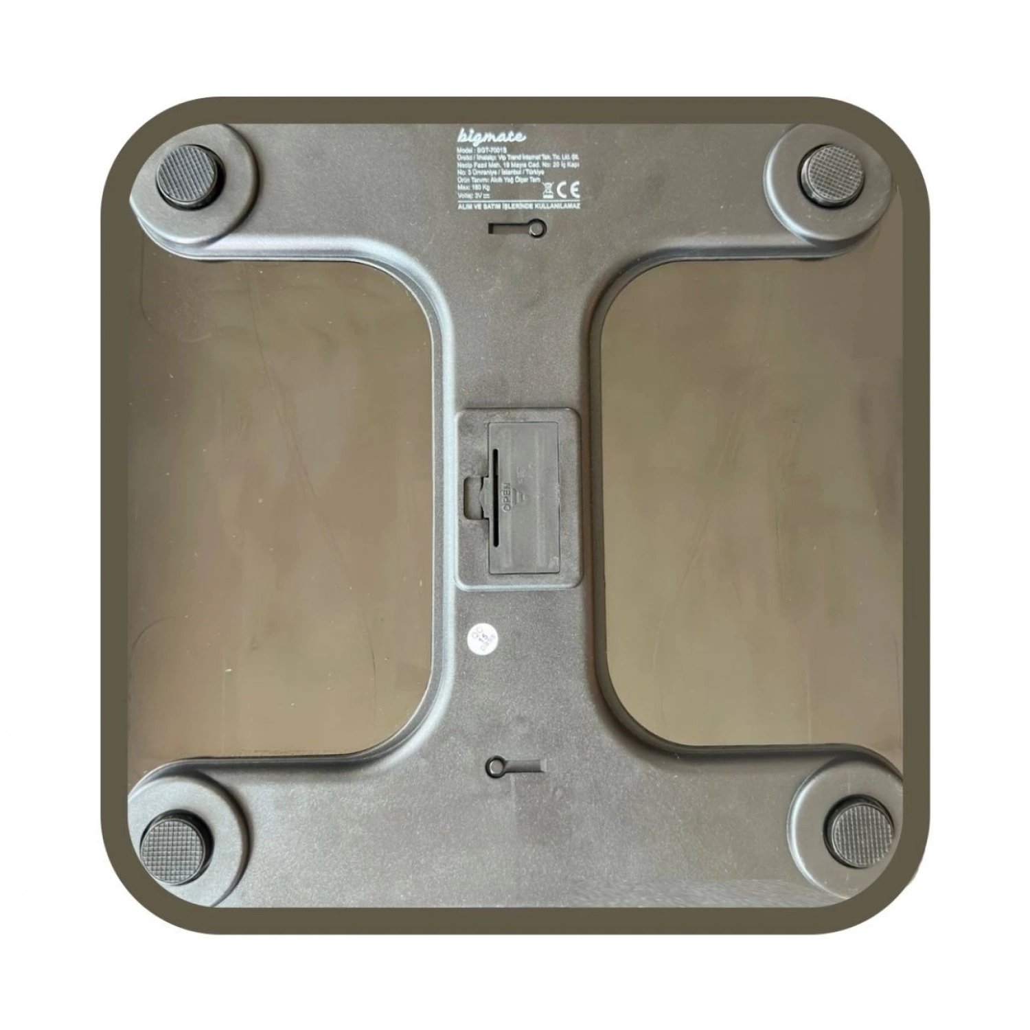 bigmate BGT-7001B Beyaz Wi-Fi Bağlantılı Akıllı Dijital Vücut Analiz Baskülü