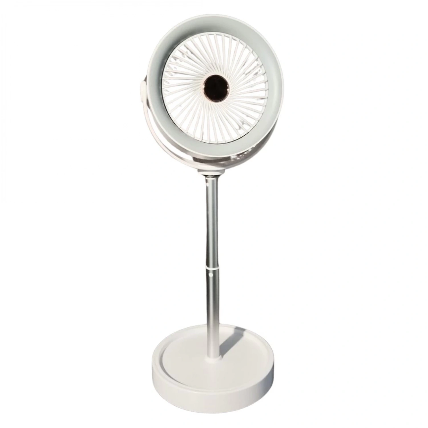 bigmate Gri Masa Tipi Midi Fan – Taşınabilir Şarjlı Kademeli Hız ve Yükseklik Ayarı YS2298B