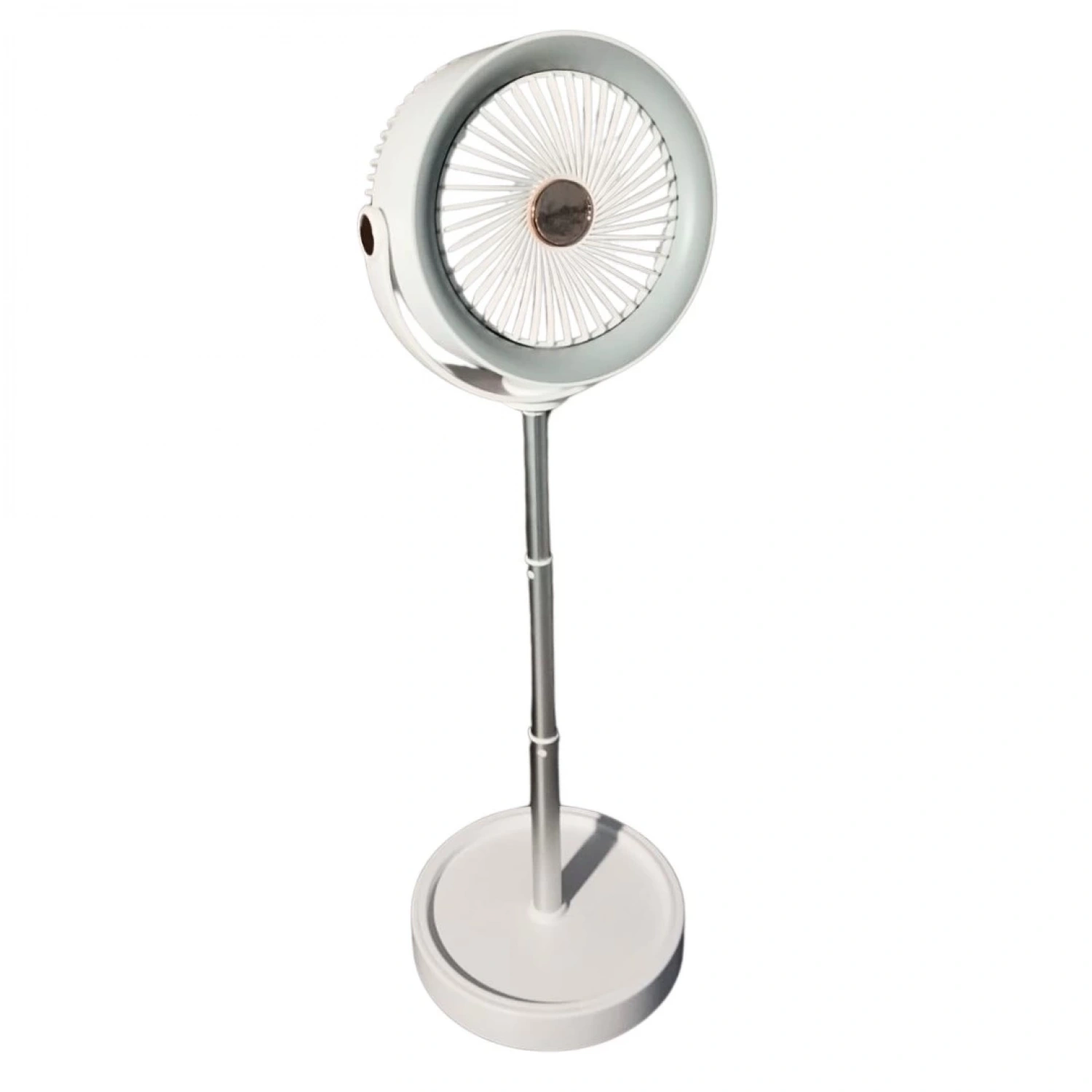 bigmate Gri Masa Tipi Midi Fan – Taşınabilir Şarjlı Kademeli Hız ve Yükseklik Ayarı YS2298B