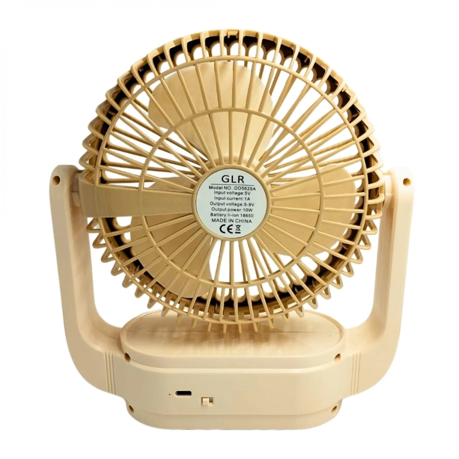 bigmate Krem Masa Fanı Taşınabilir Serinletici Şarjlı Vantilatör 3 Kademeli Hız Ayarı YS2329