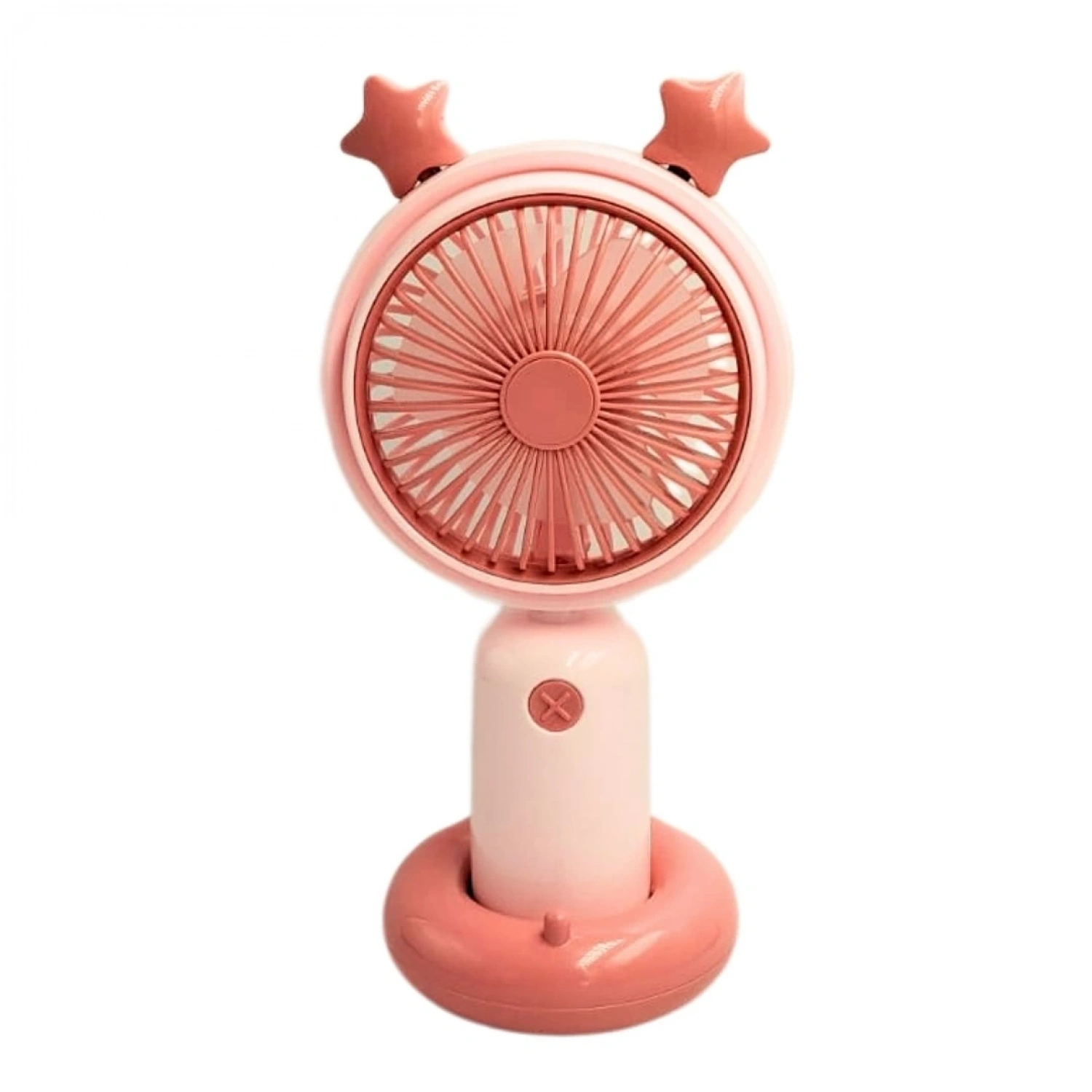 bigmate Mini El Fanı Taşınabilir Serinletici Işıklı Şarjlı Pembe Vantilatör 2 Kademeli Hız Ayarı YM8