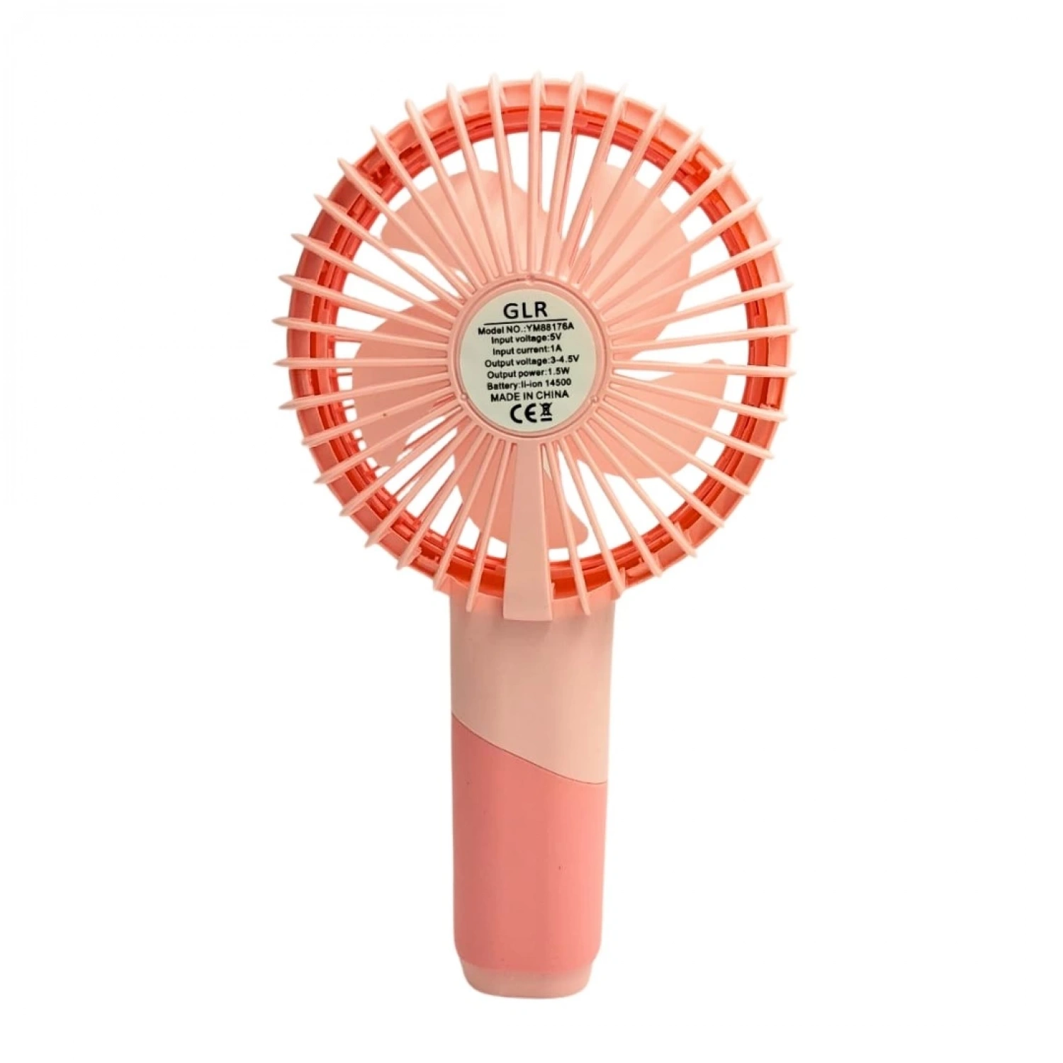 bigmate Mini El Fanı Taşınabilir Serinletici Şarjlı Pembe Vantilatör 3 Kademeli Hız Ayarı YM88176A