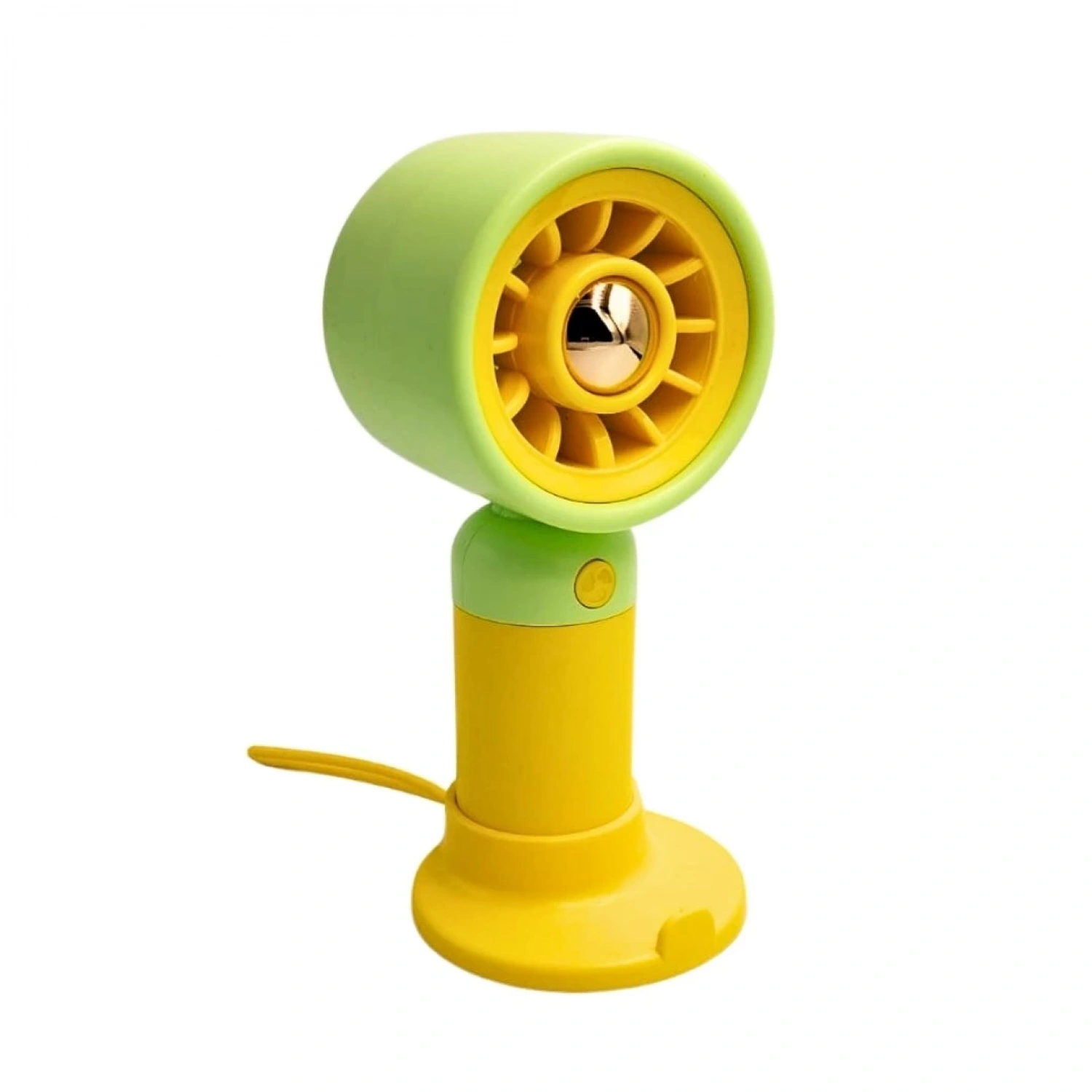 bigmate Mini El Fanı Taşınabilir Serinletici Şarjlı Sarı Vantilatör 3 Kademeli Hız Ayarı YS2253A