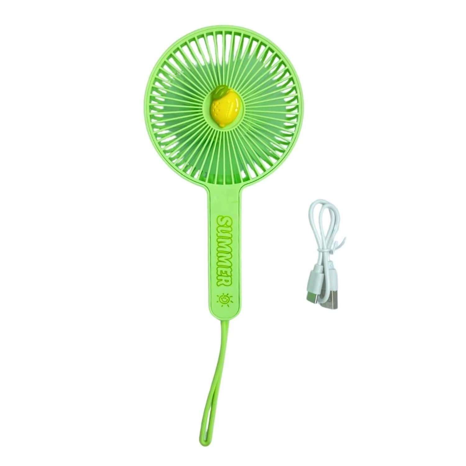 bigmate Mini El Fanı Taşınabilir Serinletici Şarjlı Yeşil Vantilatör 3 Kademeli Hız Ayarı YS2289