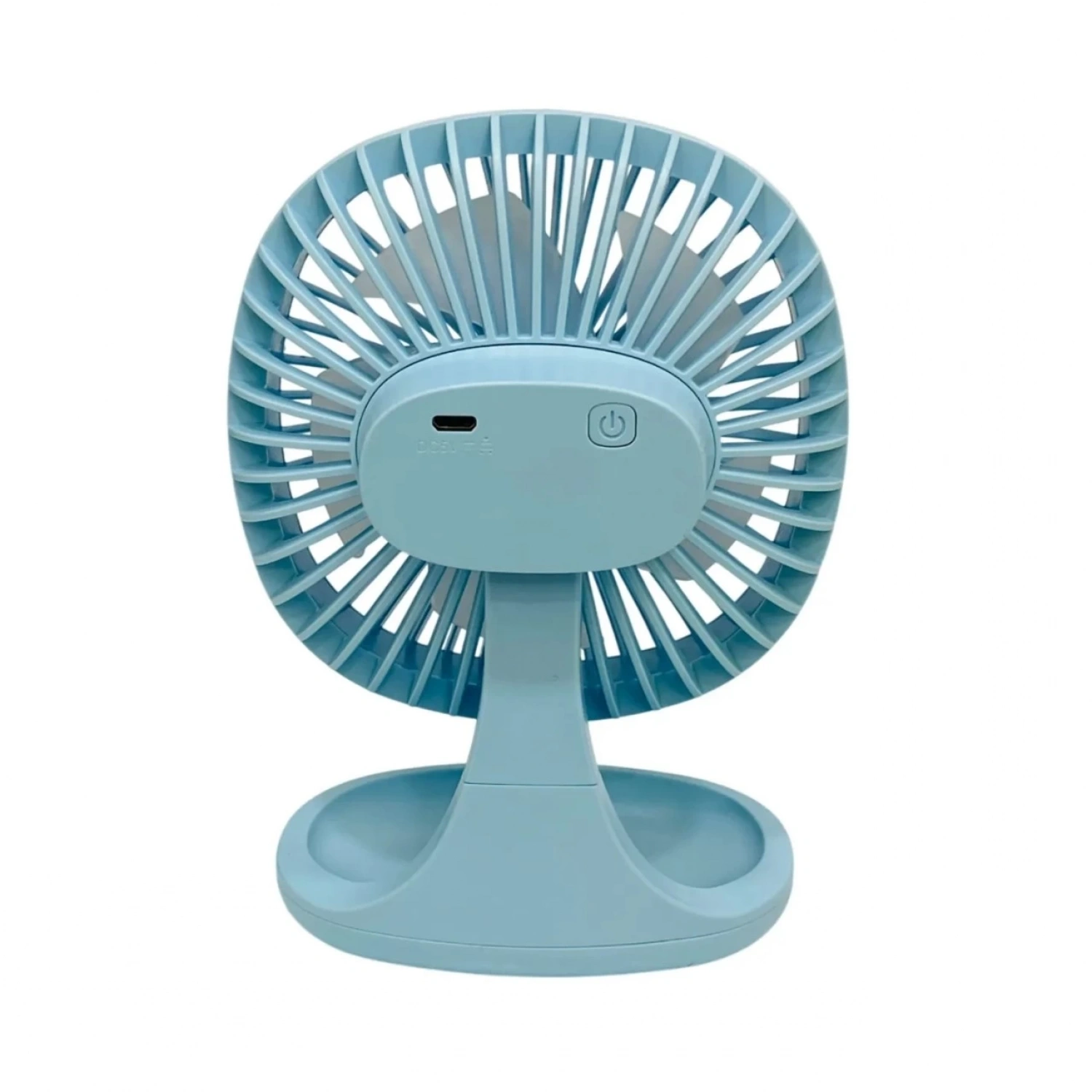 bigmate Mini Masa Fanı Taşınabilir Serinletici Şarjlı Mavi Vantilatör 3 Kademeli Hız Ayarı YM88192A