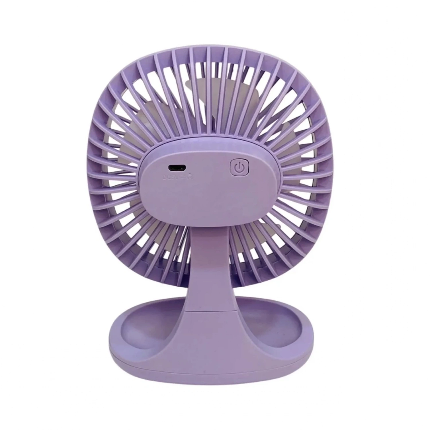 bigmate Mini Masa Fanı Taşınabilir Serinletici Şarjlı Mor Vantilatör 3 Kademeli Hız Ayarı YM88192A
