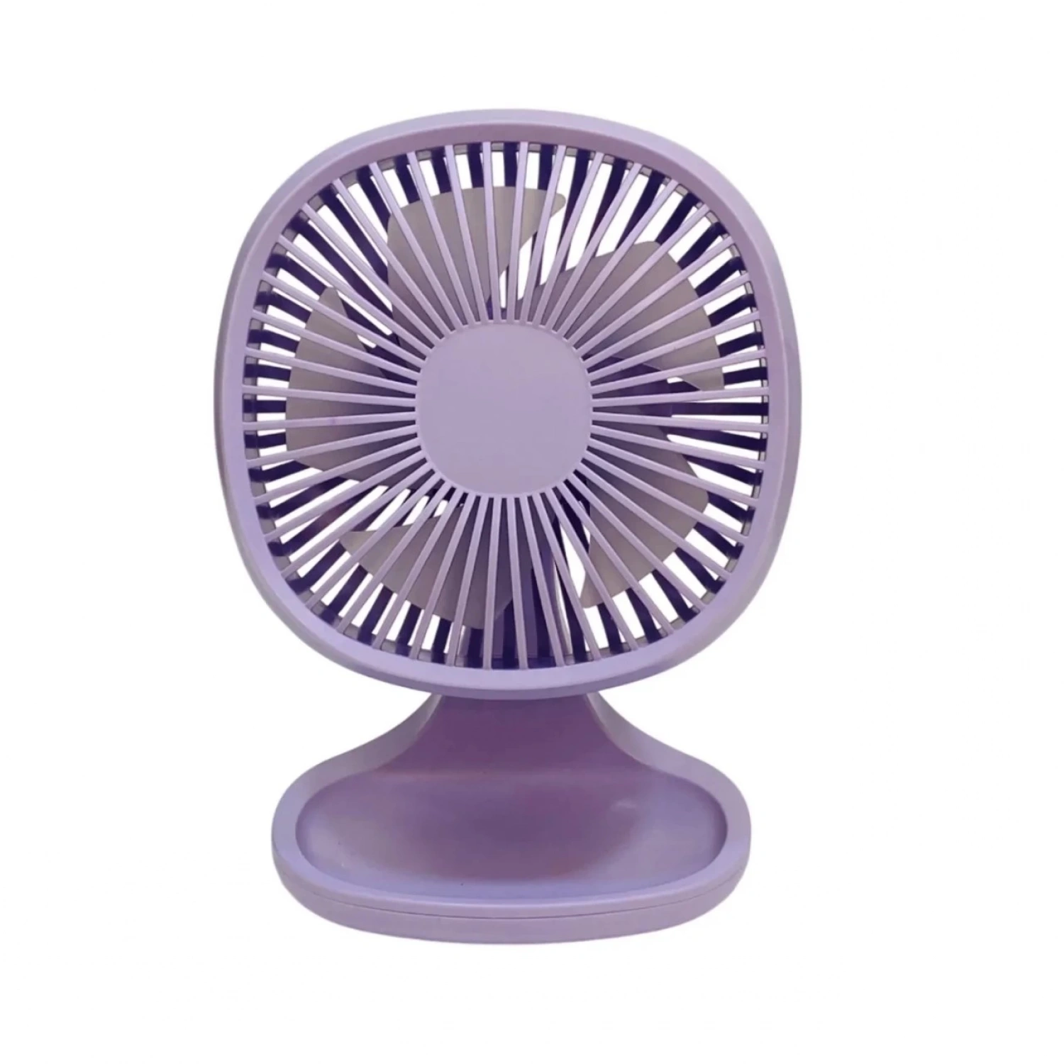 bigmate Mini Masa Fanı Taşınabilir Serinletici Şarjlı Mor Vantilatör 3 Kademeli Hız Ayarı YM88192A