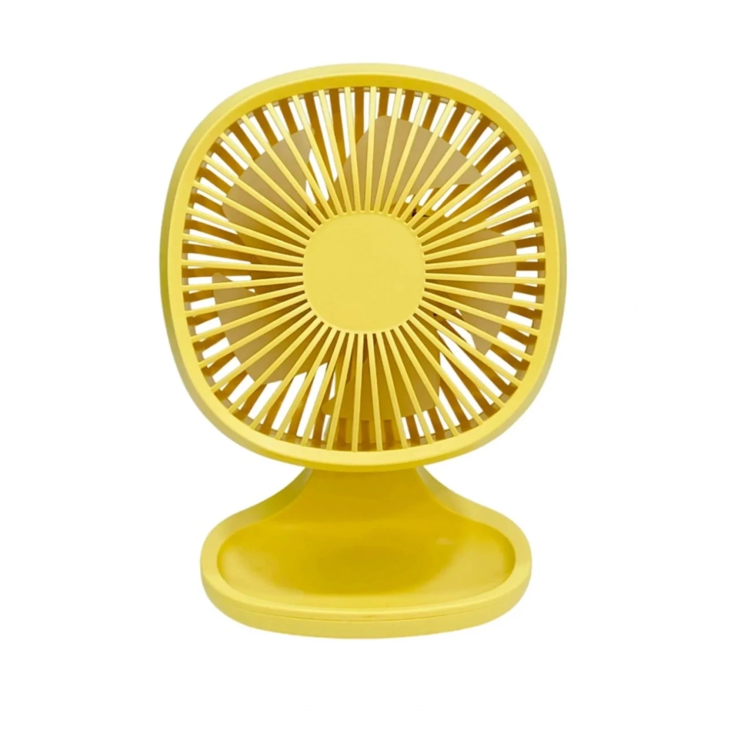 bigmate Mini Masa Fanı Taşınabilir Serinletici Şarjlı Sarı Vantilatör 3 Kademeli Hız Ayarı YM88192A