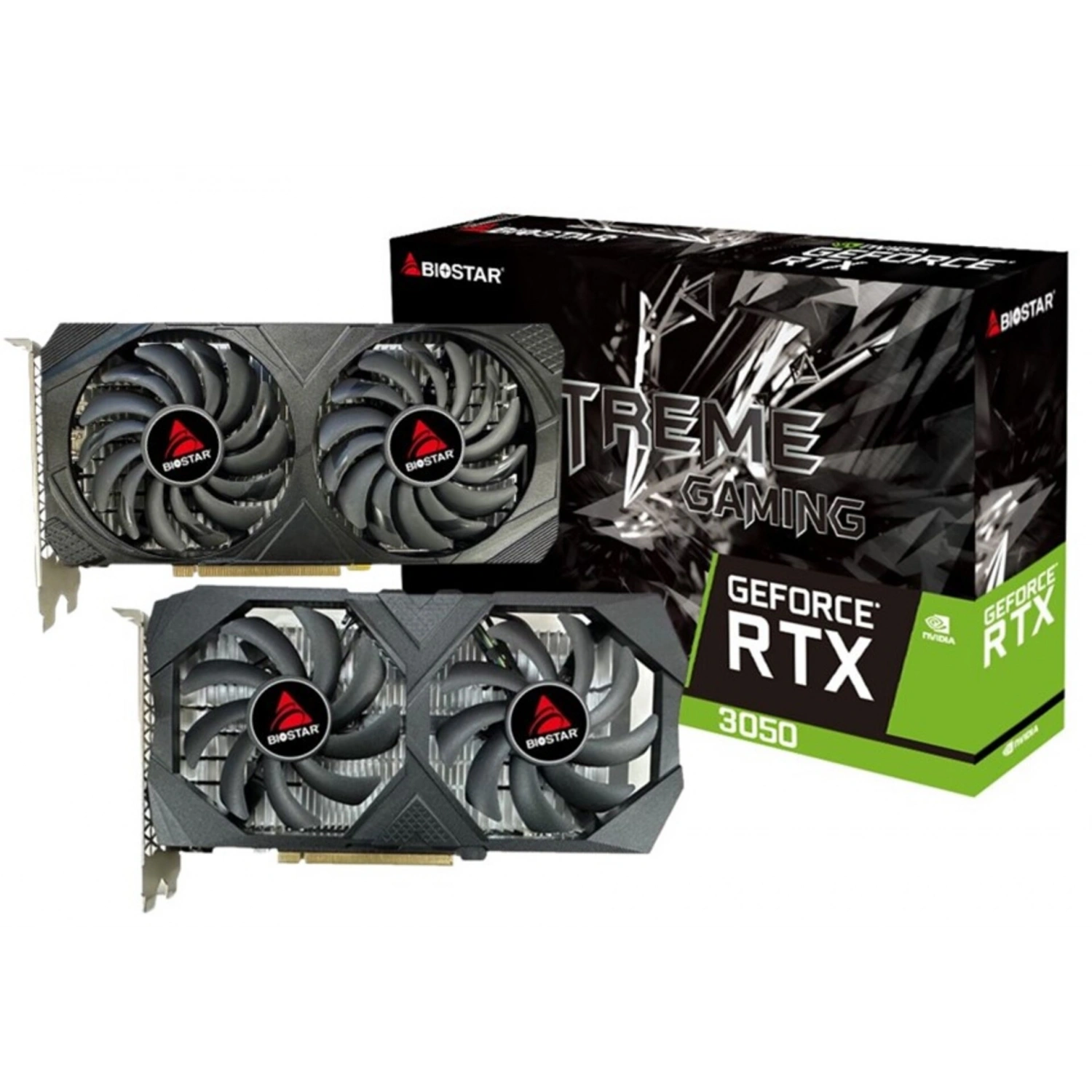 Biostar Extreme Gaming RTX3050 DUAL 6GB 96Bit GDDR6 Ekran Kartı