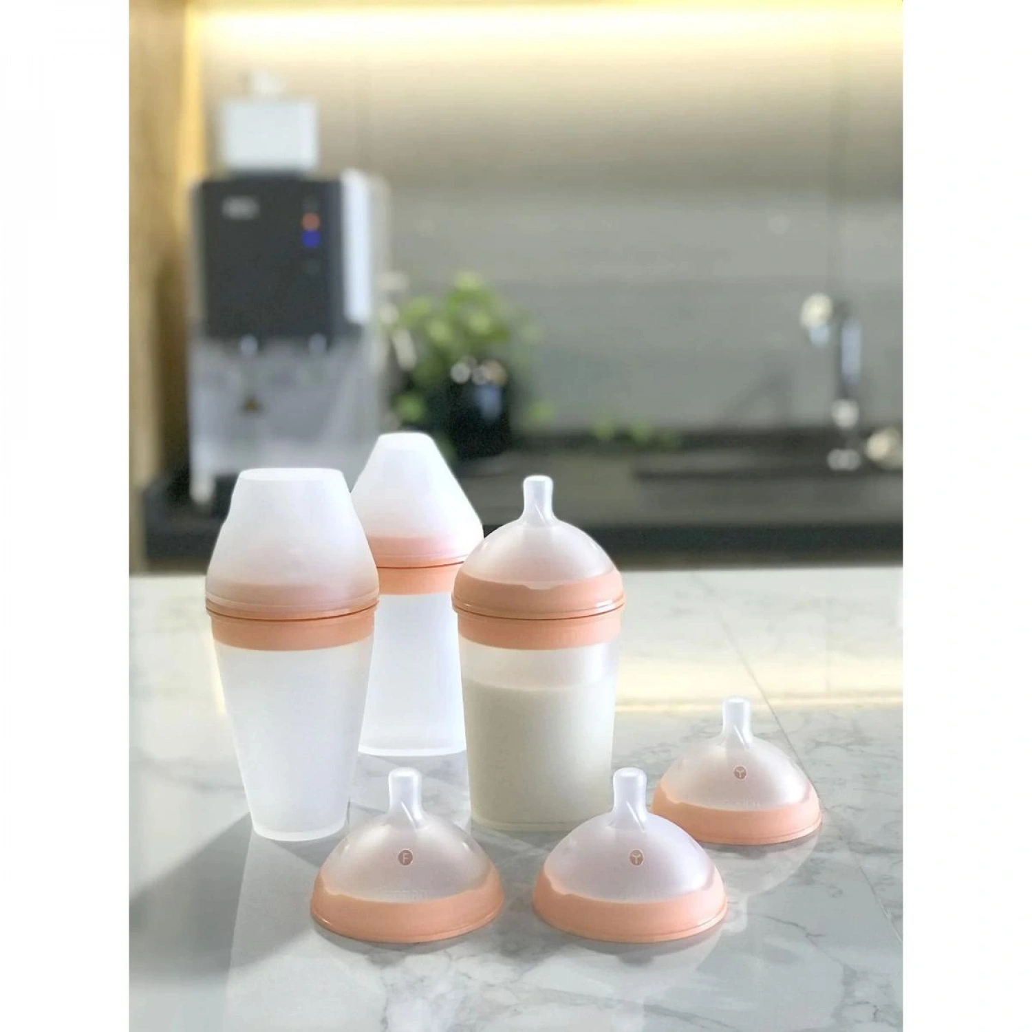 Borrn Antikolik Silikon Biberon 150ml - Turuncu