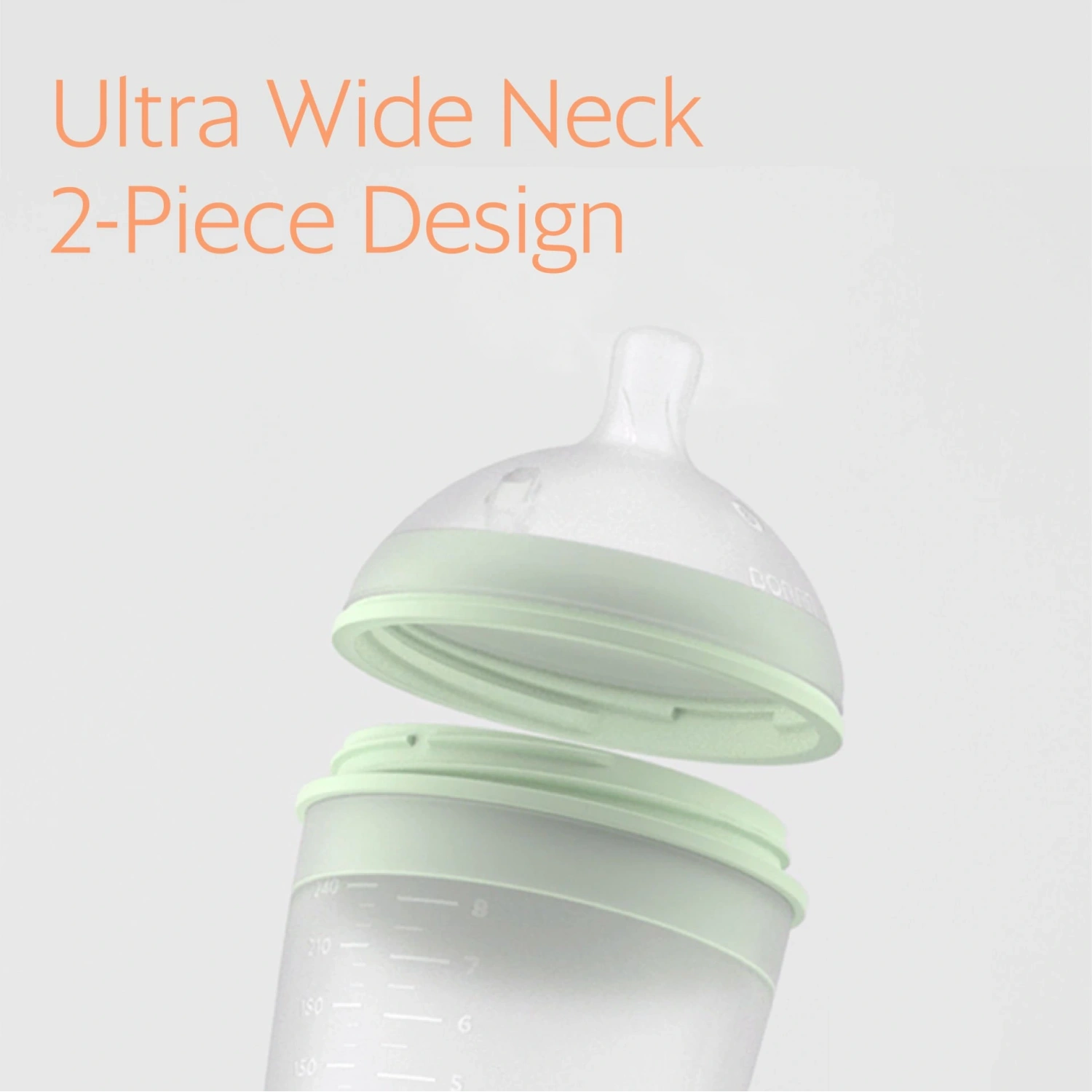 Borrn Antikolik Silikon Biberon 150ml - Yeşil