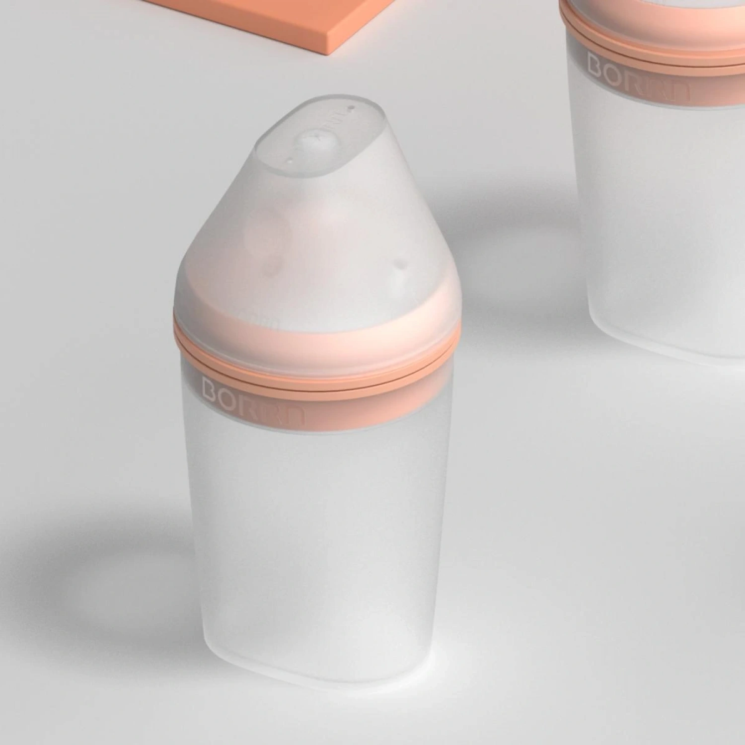 Borrn Antikolik Silikon Biberon 240ml - Turuncu