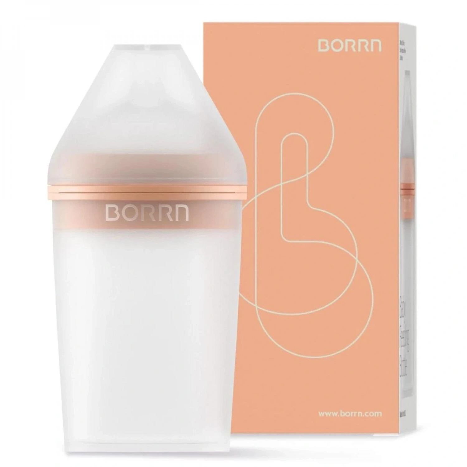 Borrn Antikolik Silikon Biberon 240ml - Turuncu