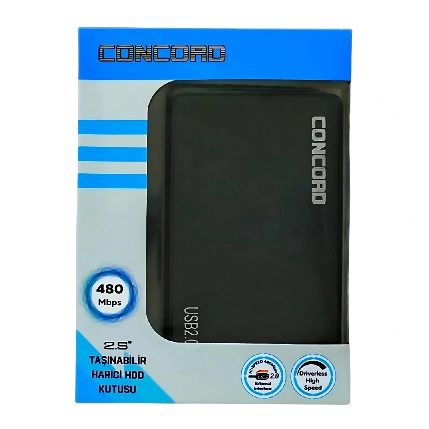 CONCORD C-854 2.5 HDD USB 2.0 CASE (Siyah)