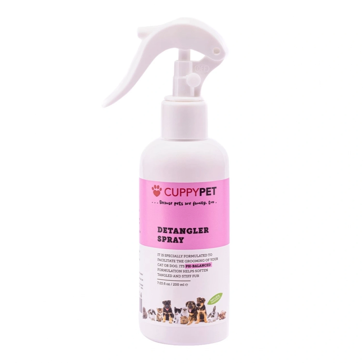 Cuppy Pet Evcil Hayvanlar İçin Kıtık Açıcı Kolay Tarama Spreyi 200 ml