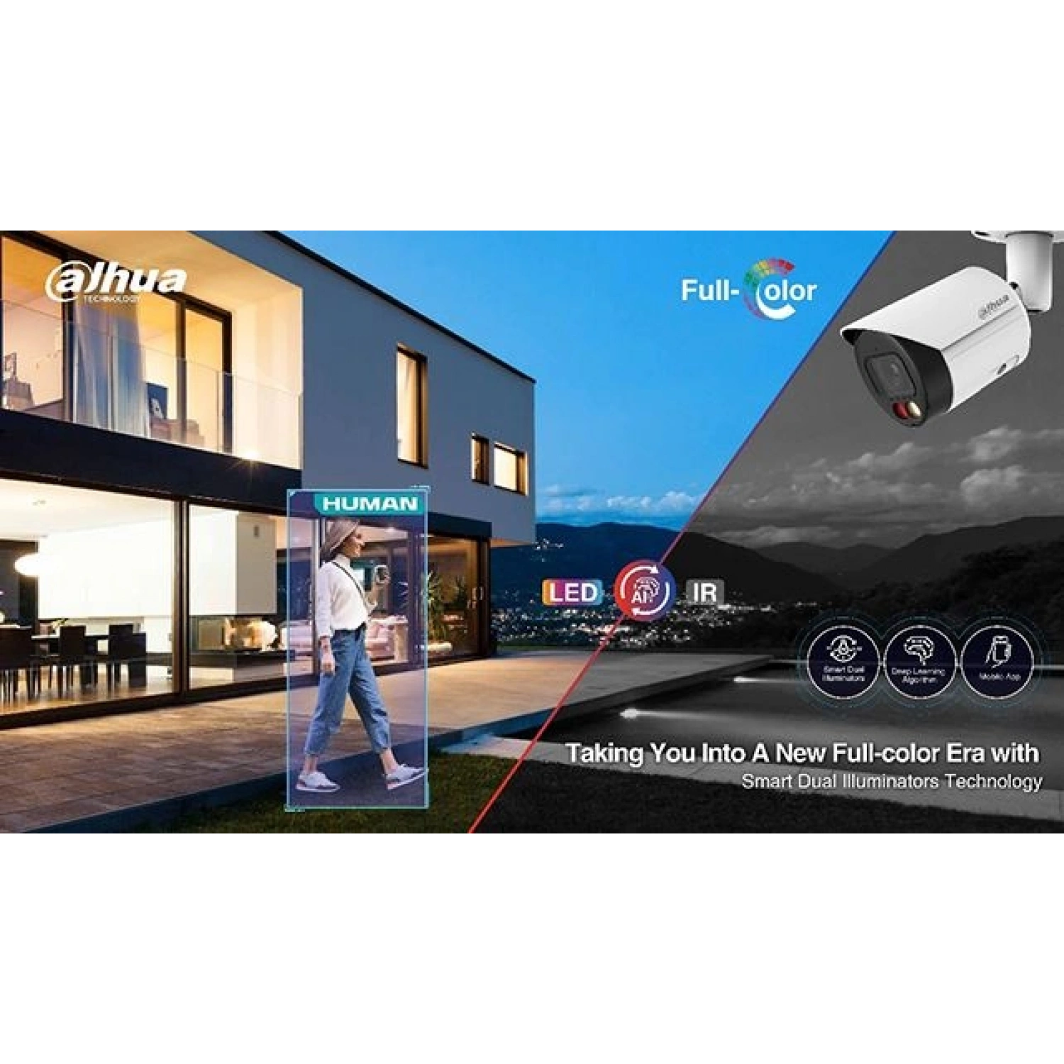 DAHUA IPC-HFW2449S-S-IL 4MP 3.6MM LENS IP BULLET KAMERA (AKILLI İKİLİ AYDINLATMA,SMD+)