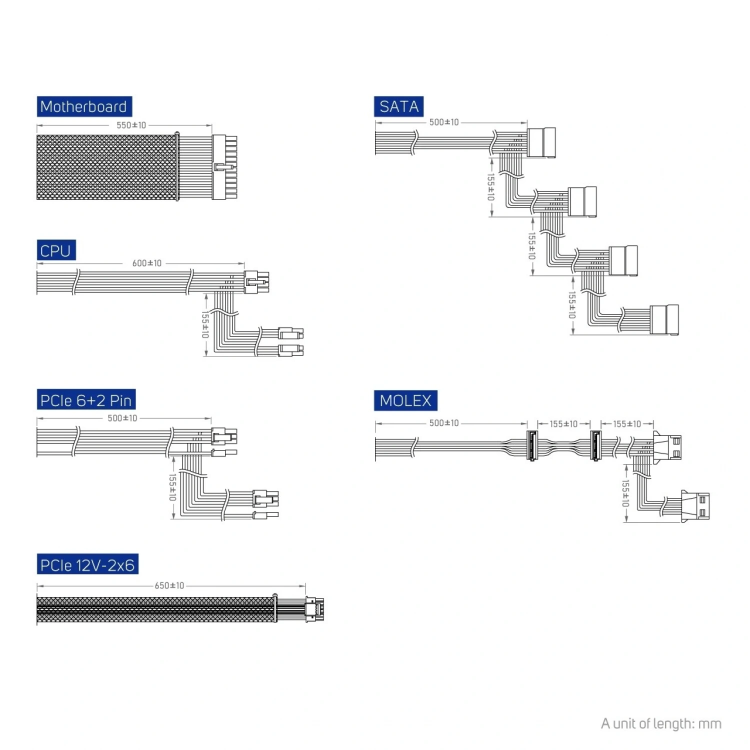 Fsp VITA-BD750 750W 80+ Bronze Full Modüler ATX 3.1 HYB Fan Power Supply