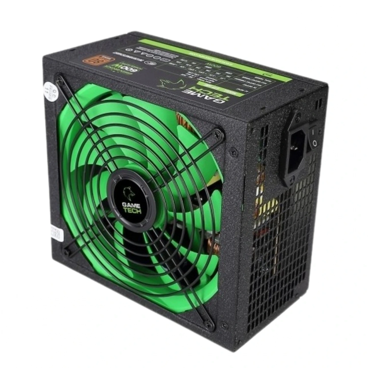 Gametech GTP-600 600W 80 Plus Green Bronze Power Supply
