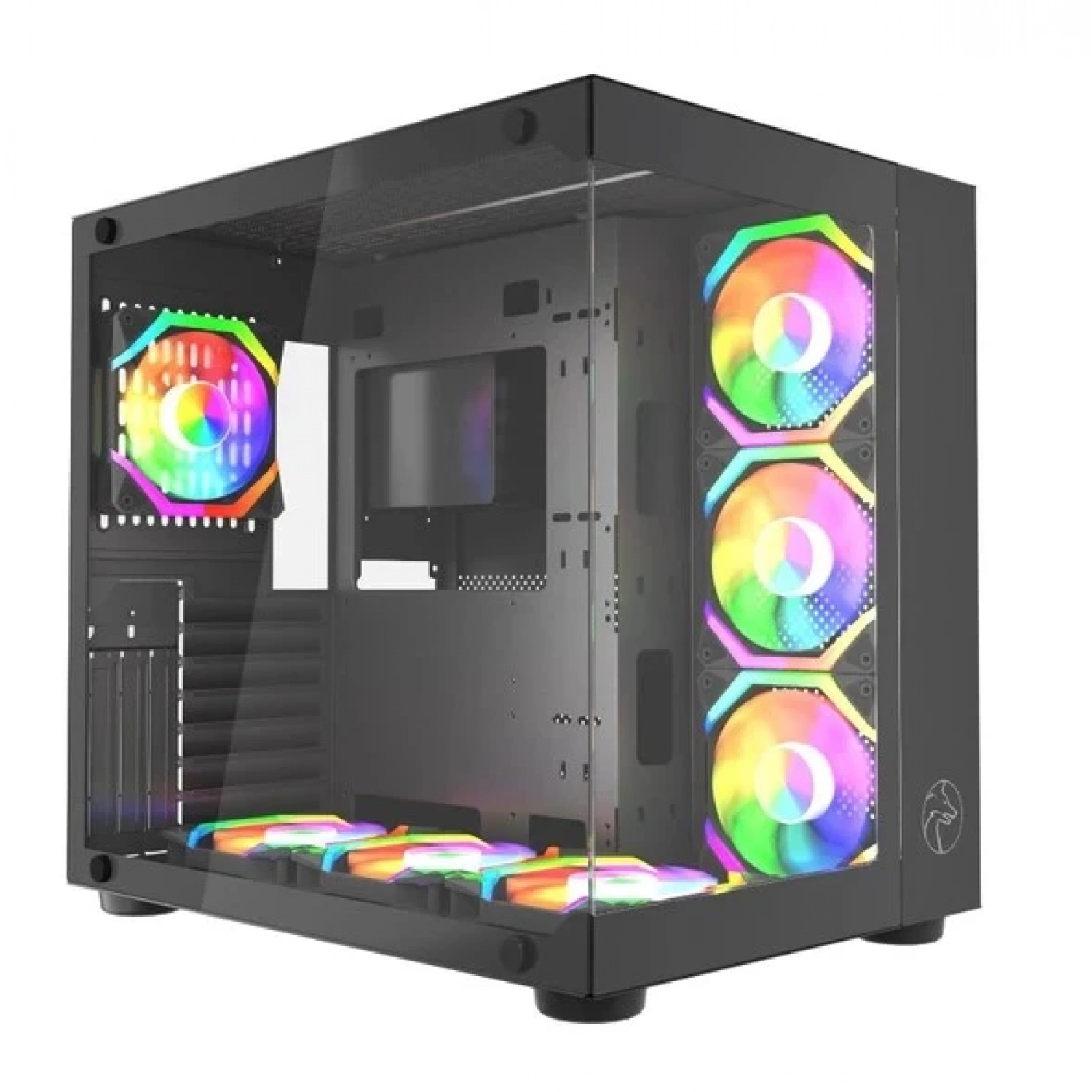 Gametech Prime V3 Tuş Kontrollü RGB 7x120mm Fan Oyuncu (Gaming) Bilgisayar Kasası