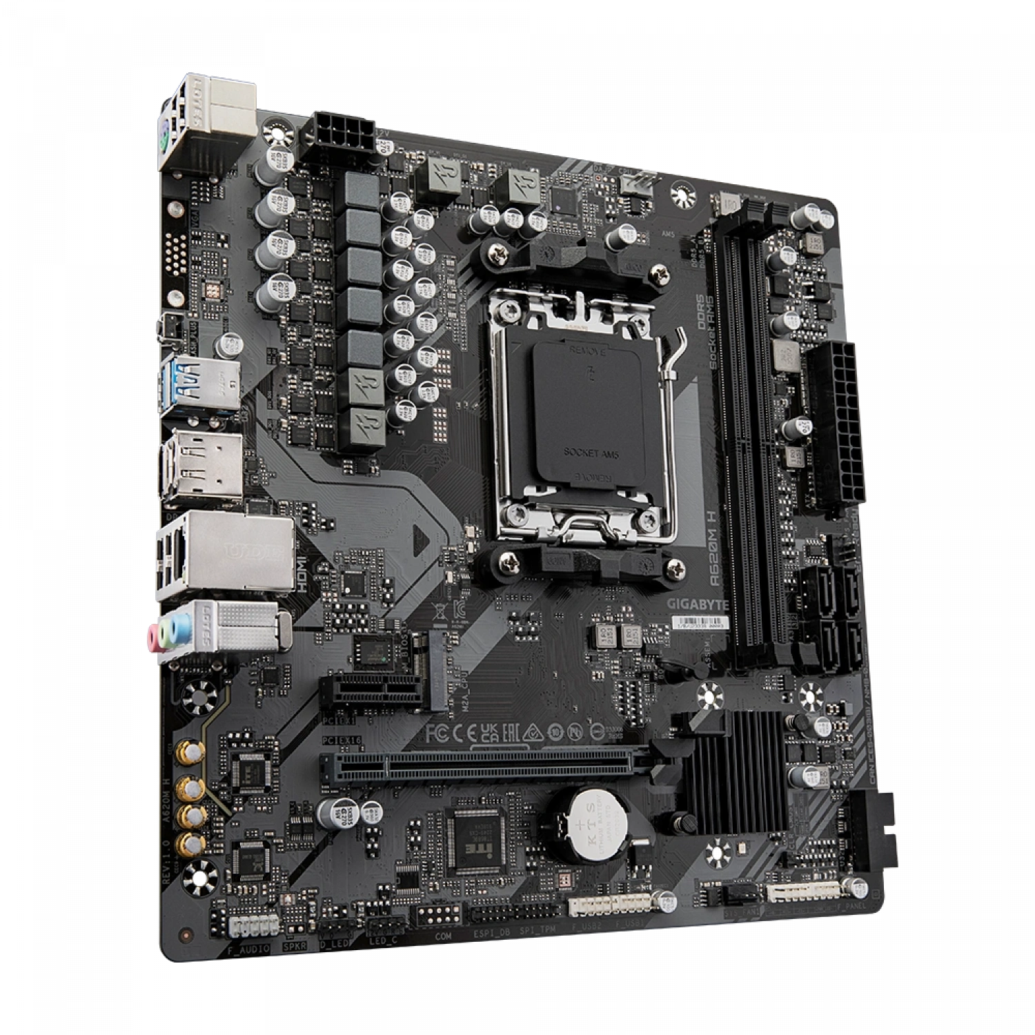 GIGABYTE A620M H DDR5 6400(OC) HDMI DP MATX AM5