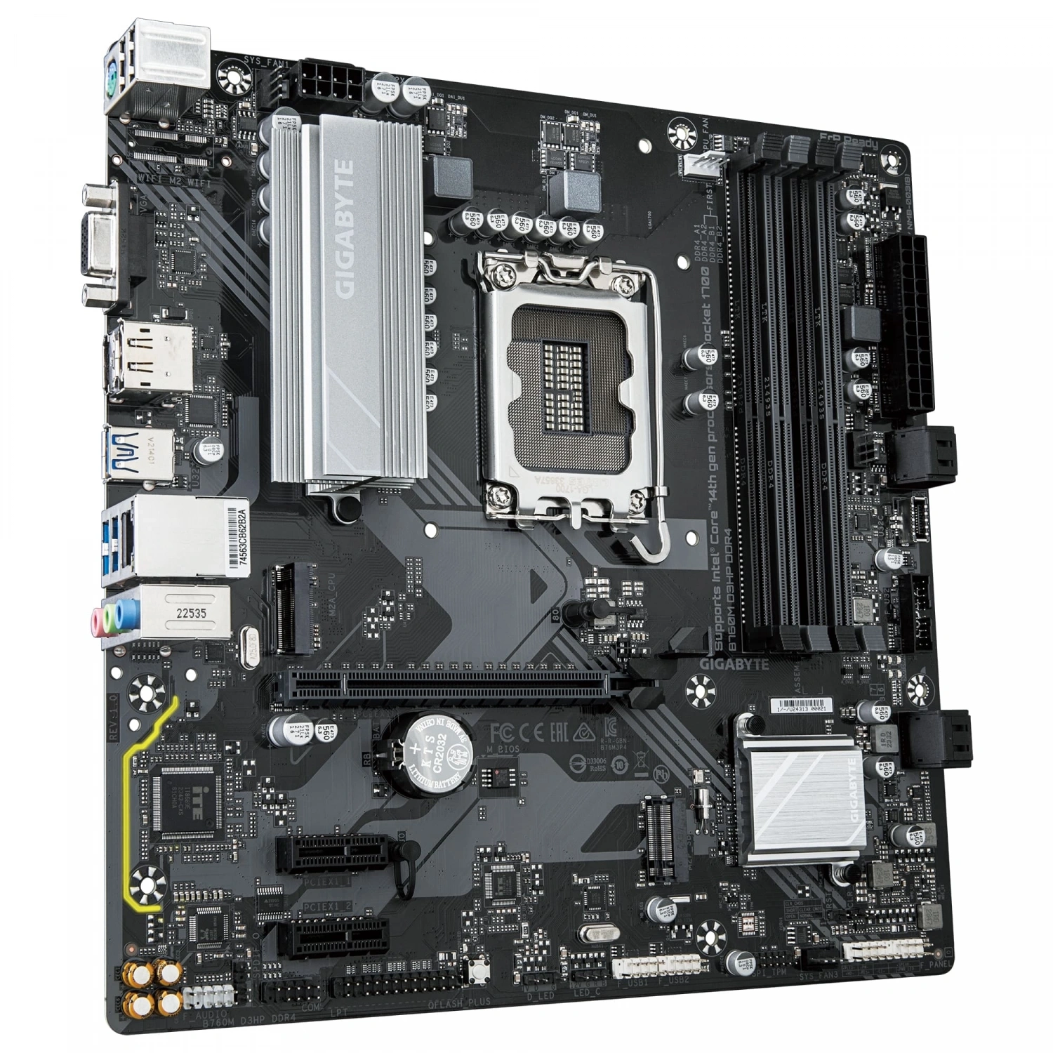 GIGABYTE B760M D3HP DDR4 VGA HDMI DP USB MATX 1700P