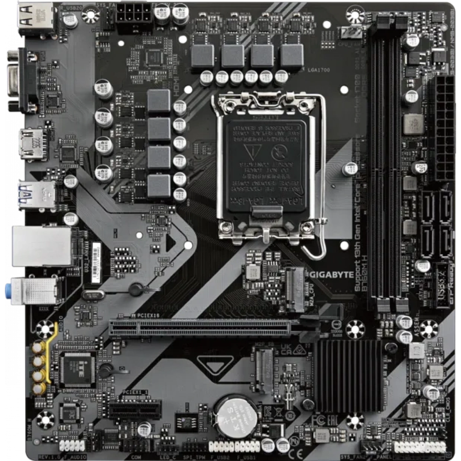 GIGABYTE B760M H DDR5 HDMI VGA MATX 1700P