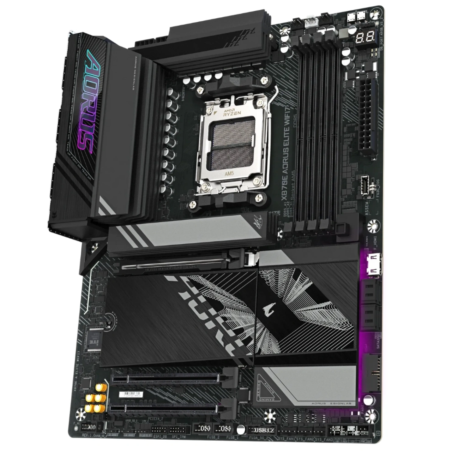 GIGABYTE X870E-A-ELT-WIFI7 AORUS ELİTE WIFI7 HDMI USB AM5