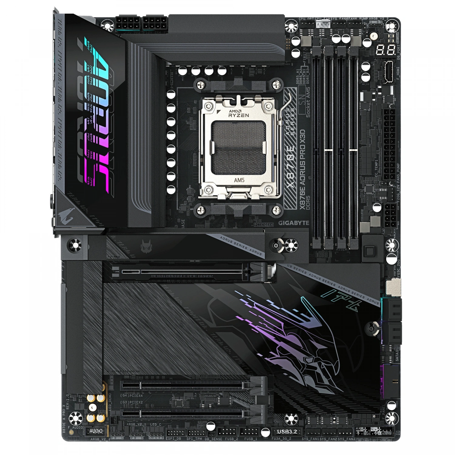 GIGABYTE X870E AORUS PRO X3D DDR5 M.2 HDMI DP ATX AM5