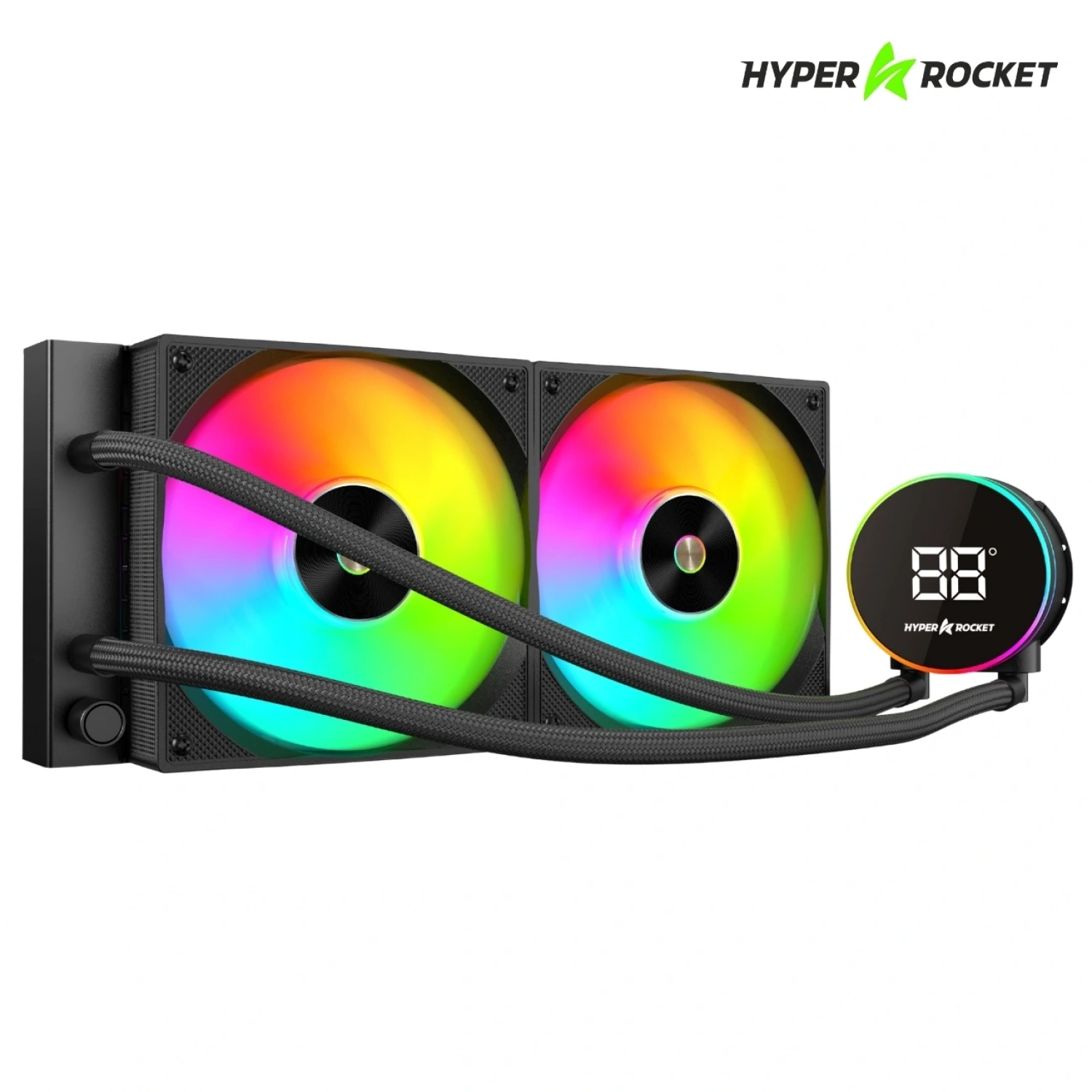 Hyper Rocket 240MM ARGB WL240YN 240 Siyah Sıcaklık Göstergeli İşlemci Sıvı Soğutucu
