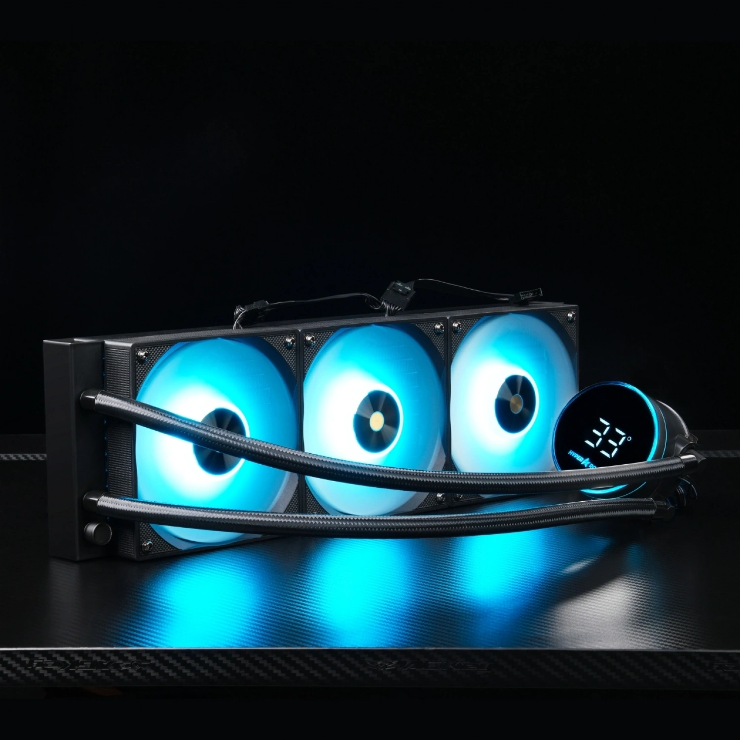 Hyper Rocket 360MM ARGB WL360YN Siyah Sıcaklık Göstergeli İşlemci Sıvı Soğutucu