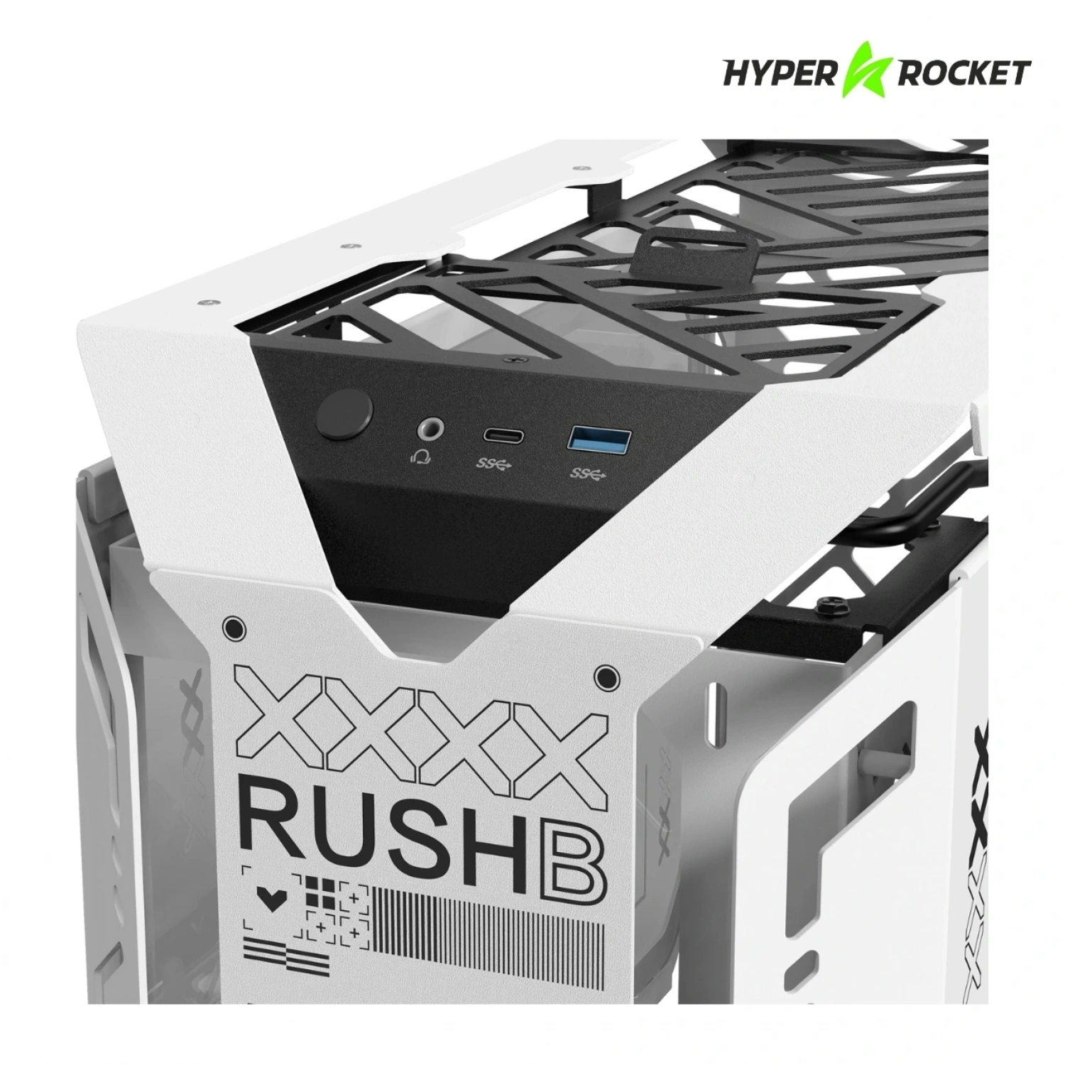 Hyper Rocket X-ERA Print Stream M-ATX RGB Open Frame Gaming Oyuncu Kasası