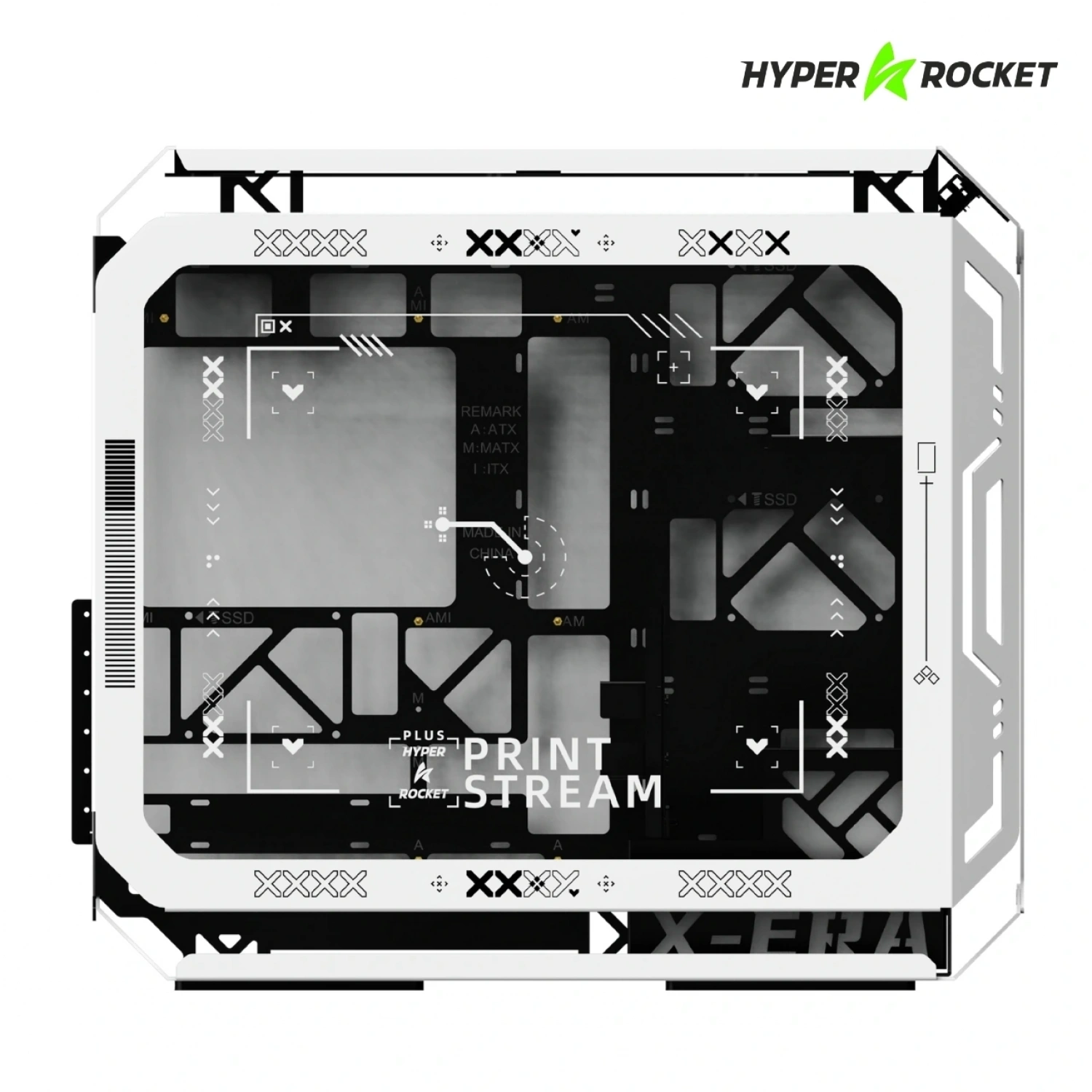 Hyper Rocket X-ERA PRO ATX RGB Gaming Beyaz Oyuncu Kasası