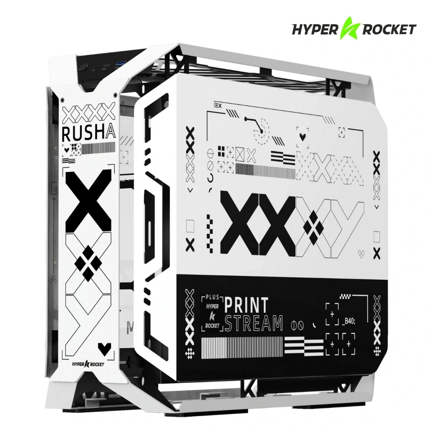 Hyper Rocket X-ERA PRO ATX RGB Gaming Beyaz Oyuncu Kasası
