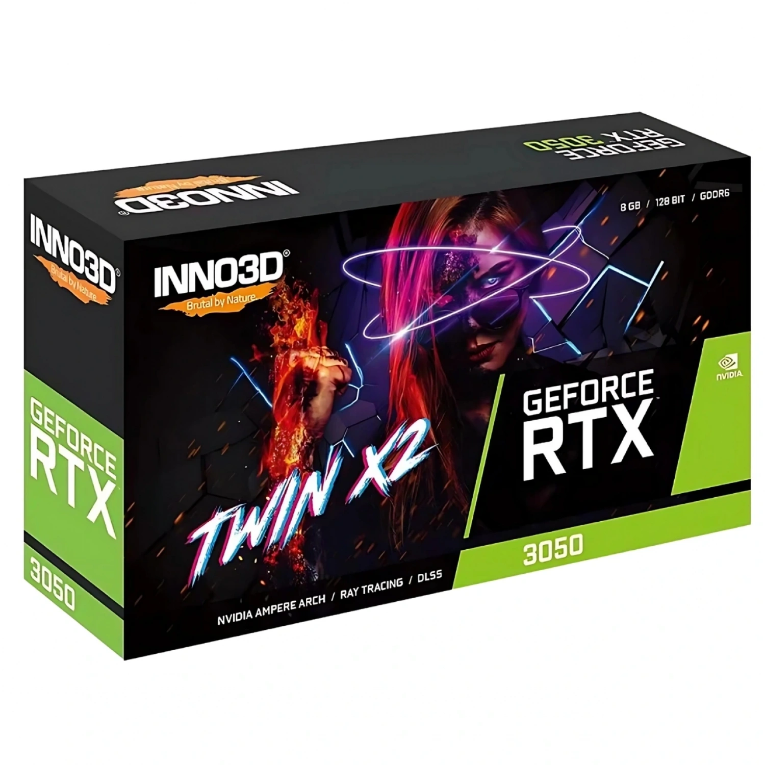 INNO3D RTX3050 Twin X2 8GB 128BIT Gddr6 -Lhr (N30502-08D6-1190VA42)Ekran Kart