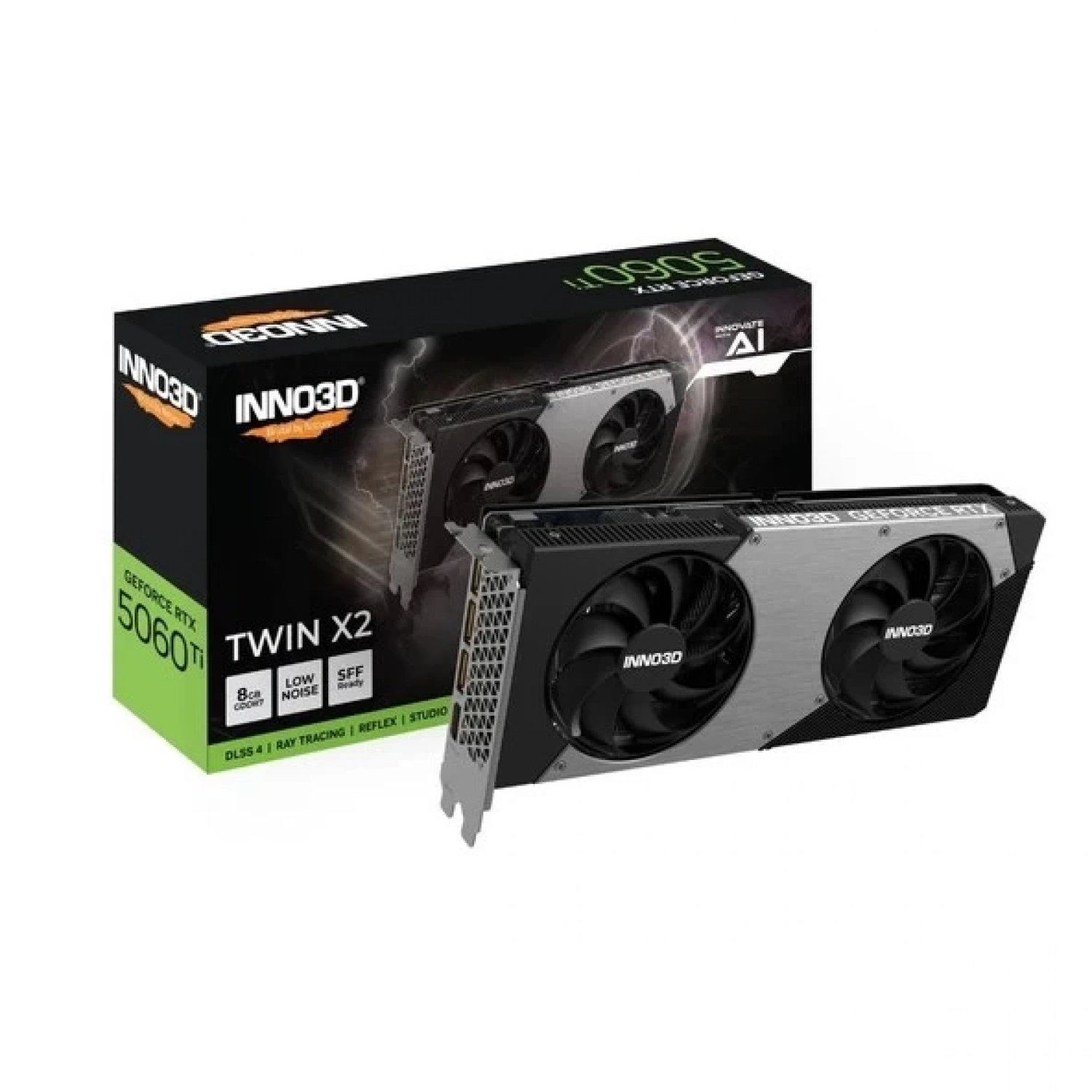 Inno3D RTX5060Ti Twin X2 N506T2-08D7-193075N 128 Bit GDDR7 8 GB Ekran Kartı