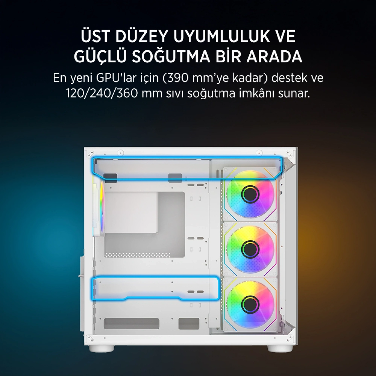 JAMES DONKEY STARK S800 4X ARGB WHITE KASA 750W